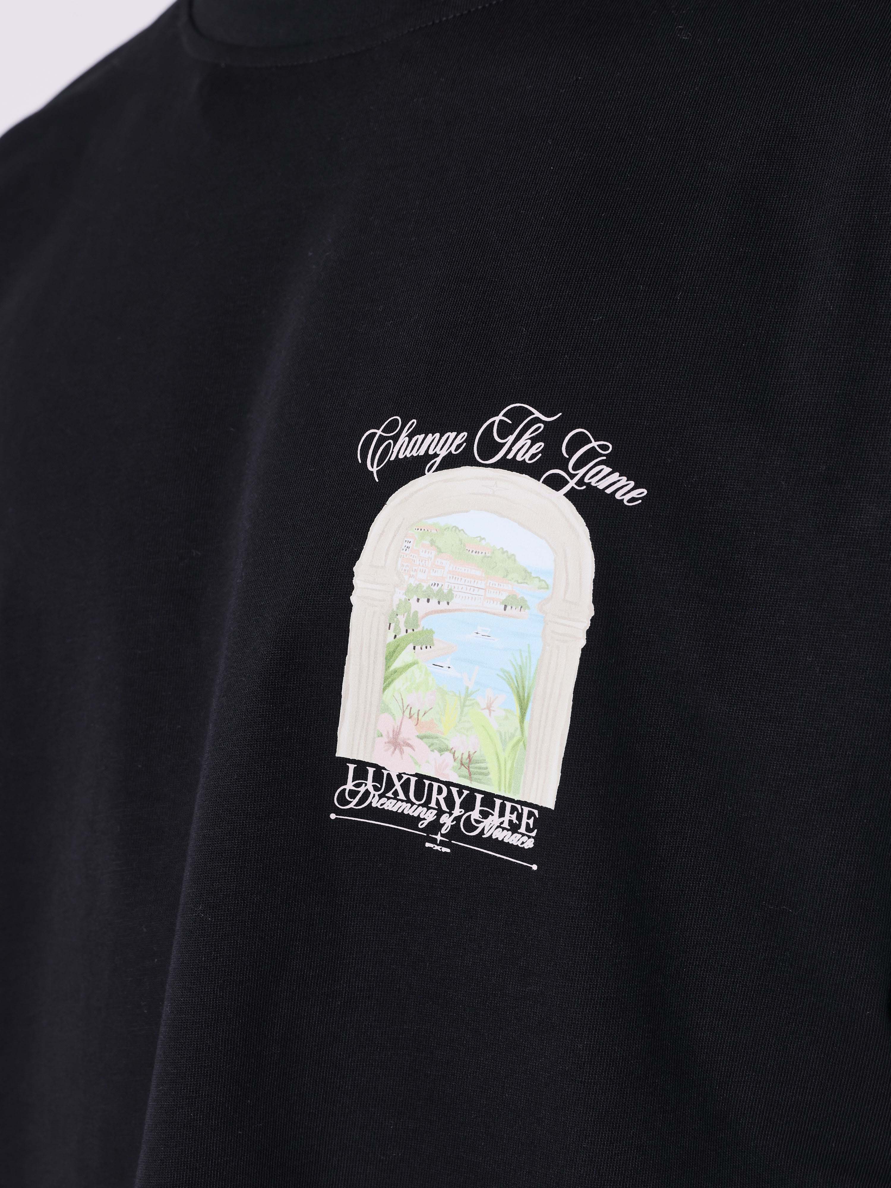 T-shirt manches courtes Monaco Illustration - Image 4