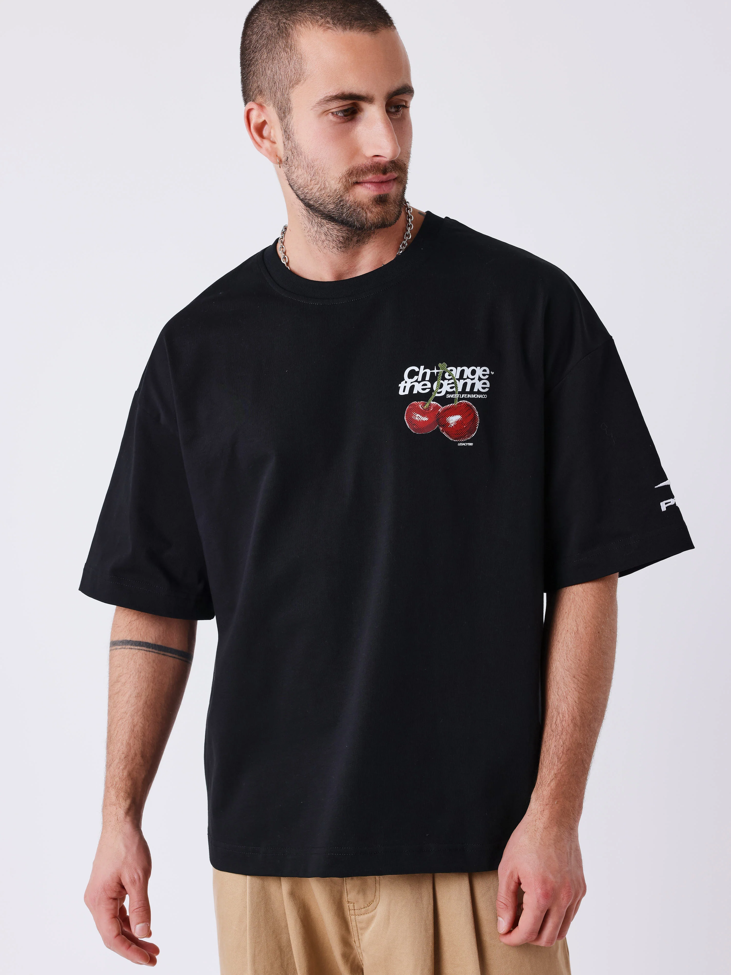 T-shirt manches courtes imprimé cerises - Image 2