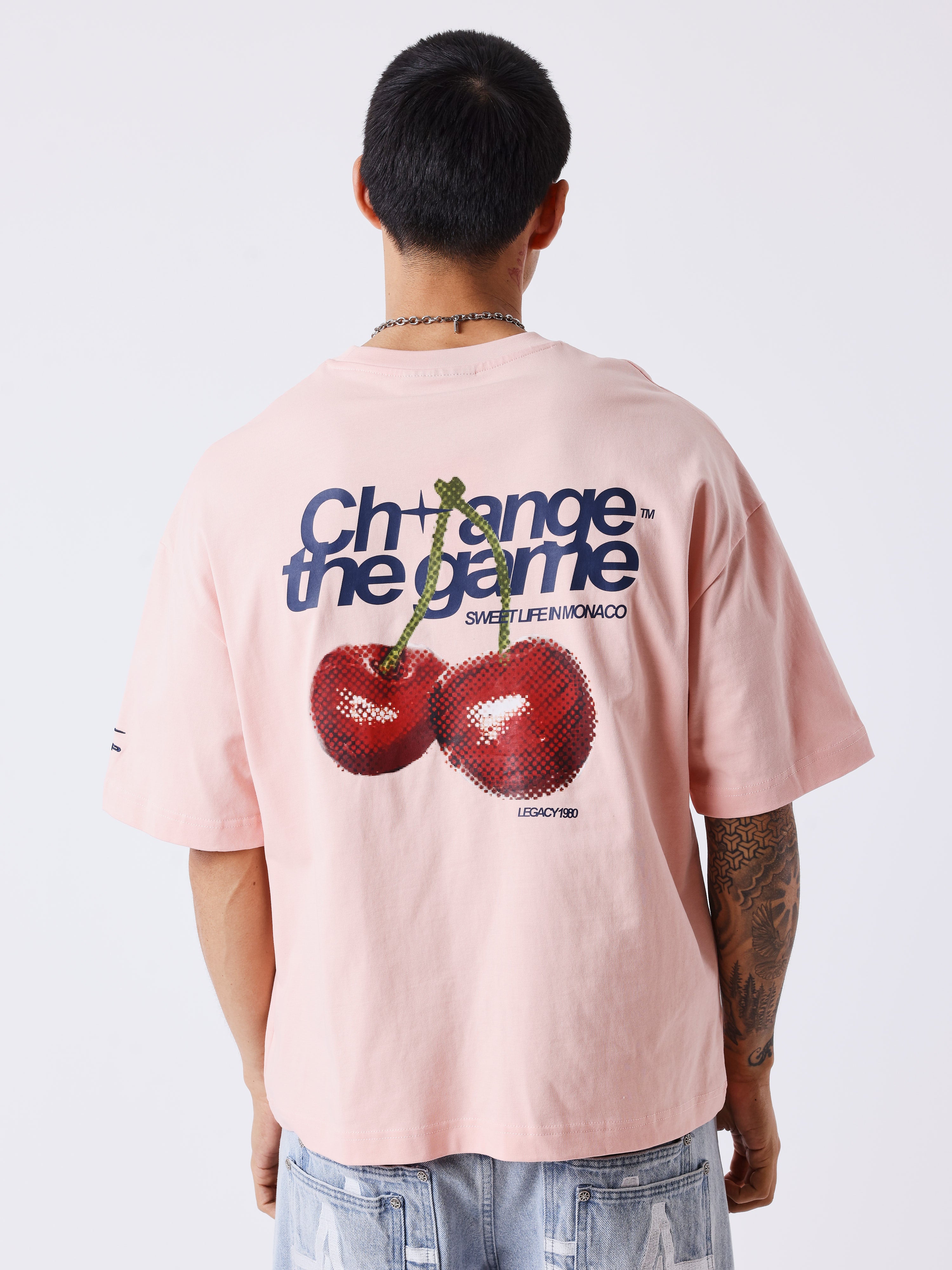 T-shirt manches courtes imprimé cerises - Image 2