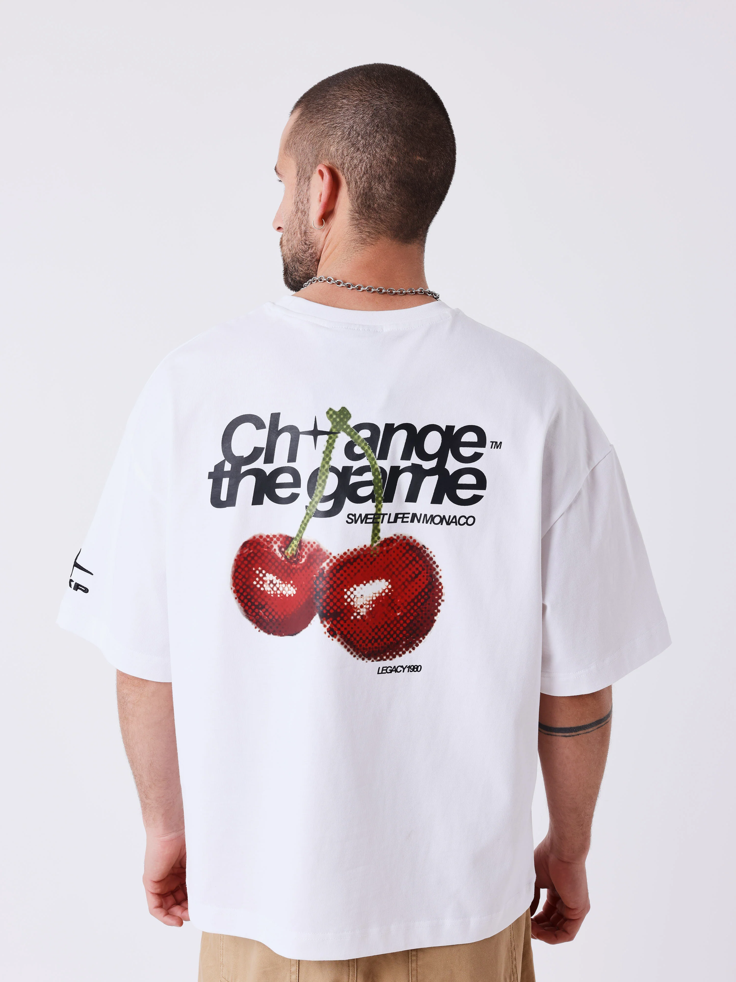 T-shirt manches courtes imprimé cerises - Image 3