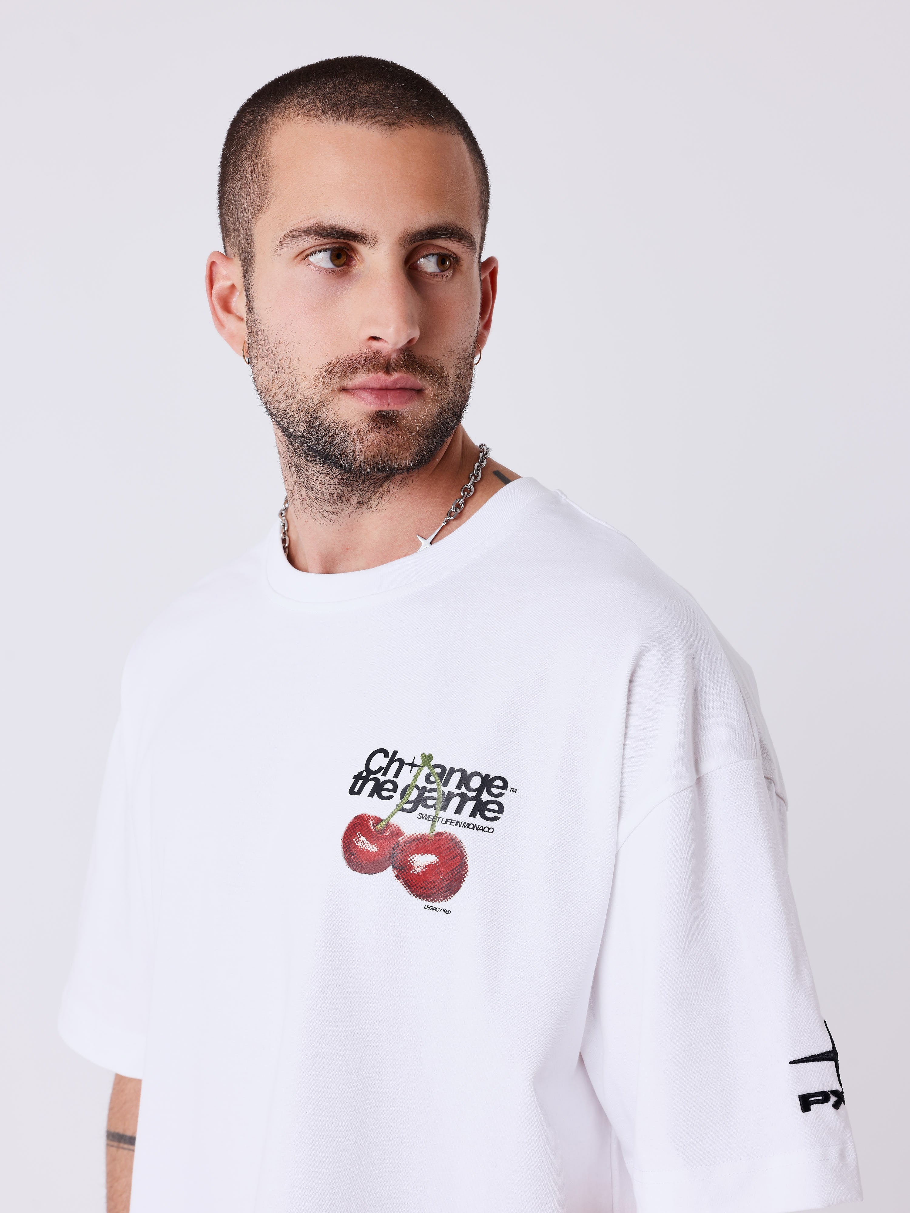 T-shirt manches courtes imprimé cerises - Image 4