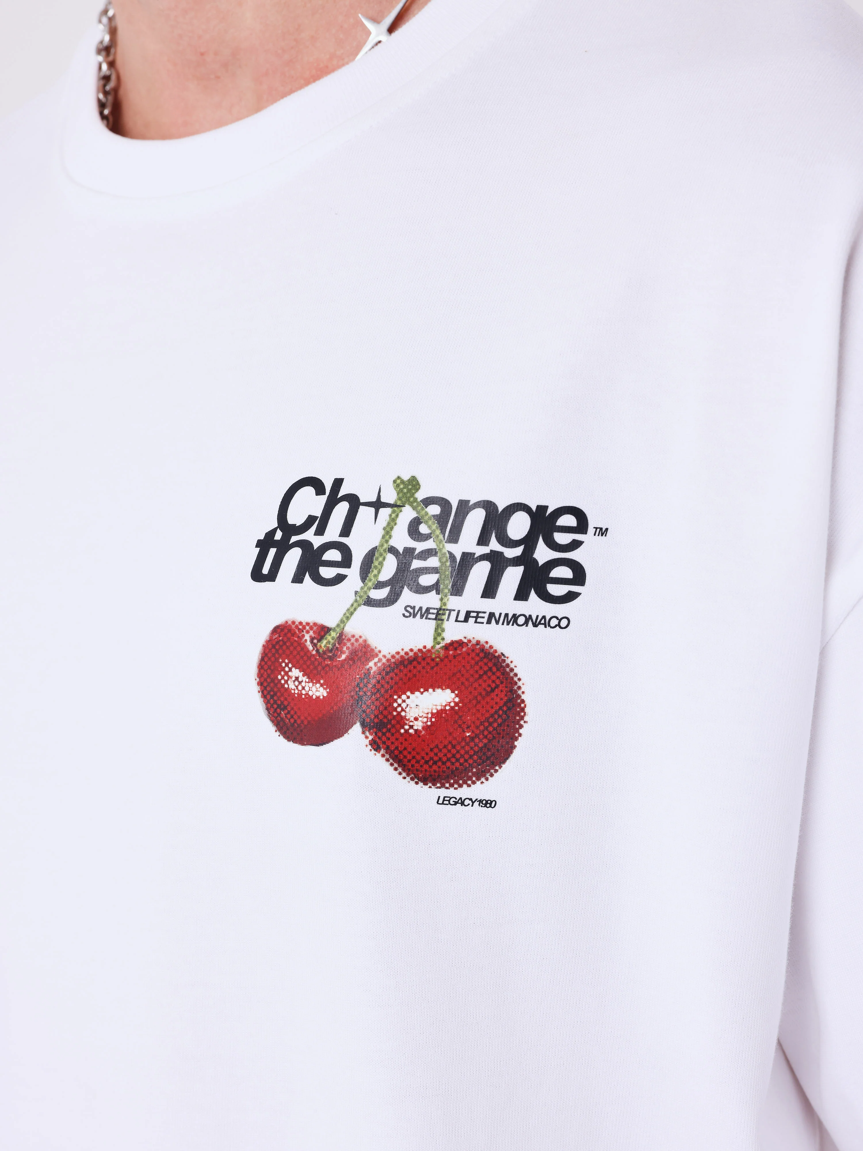 T-shirt manches courtes imprimé cerises - Image 5