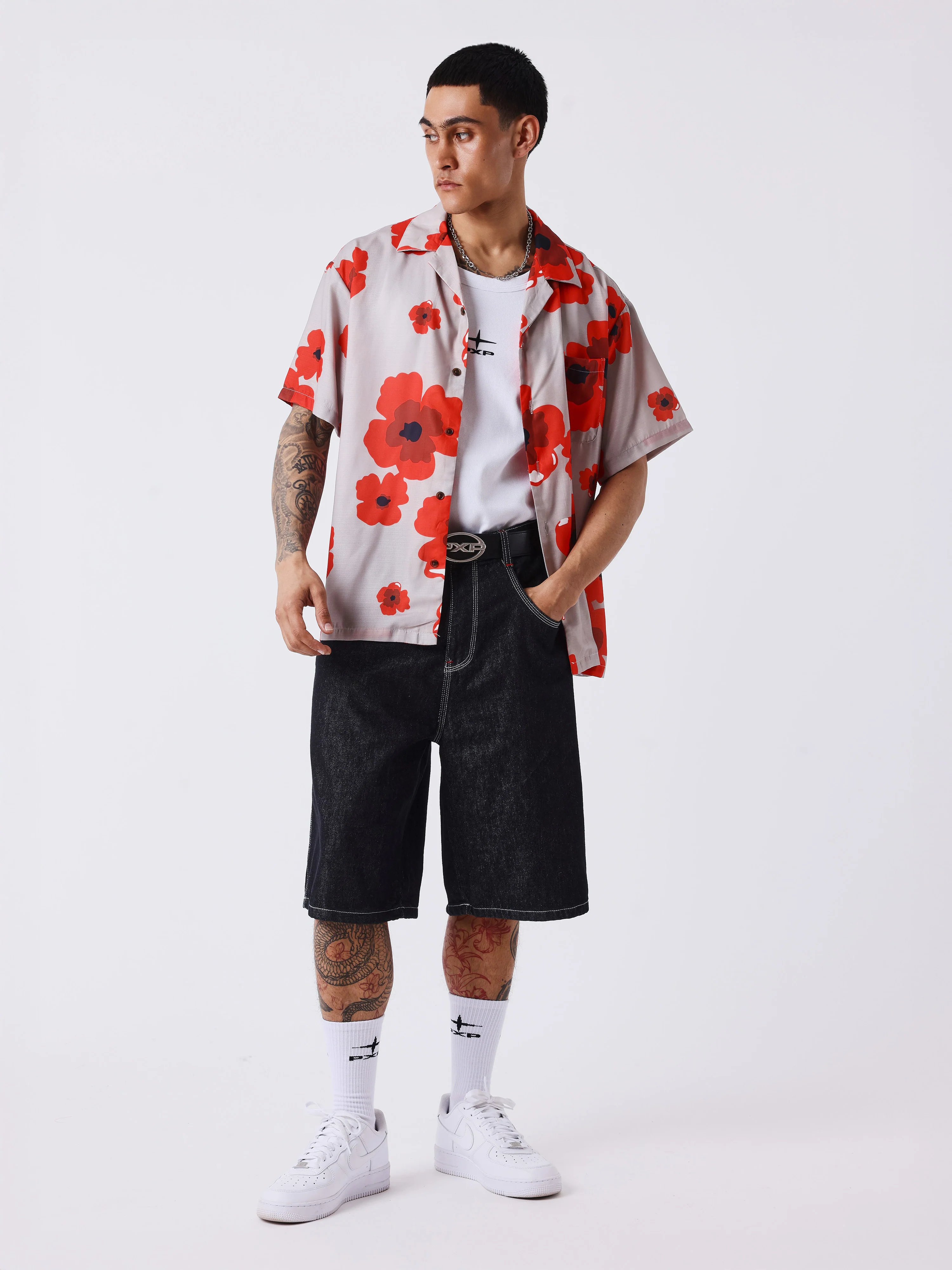 Chemise manches courtes Ă motif floral - Image 5
