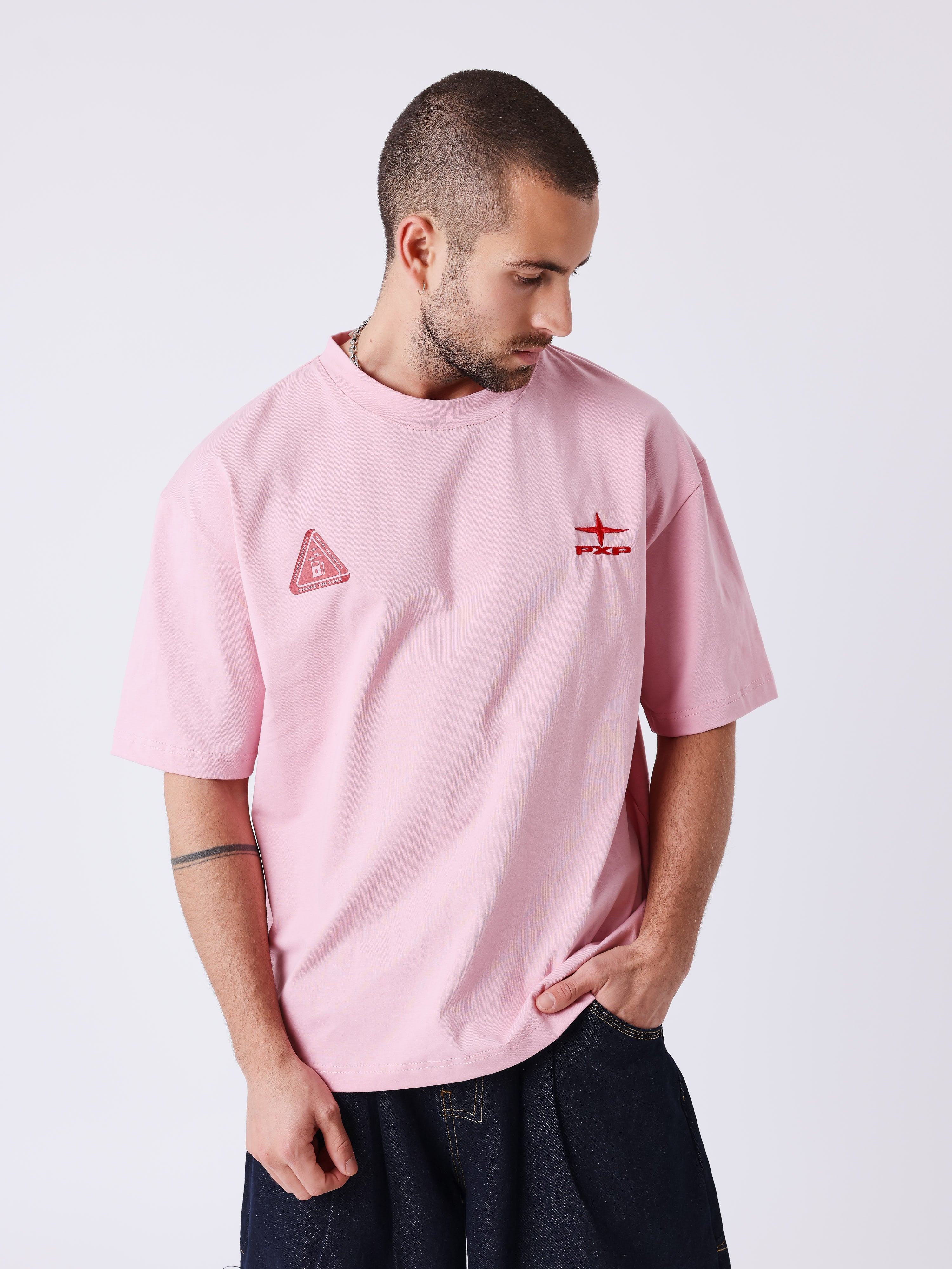 T-shirt manches courtes imprimé devant et dos