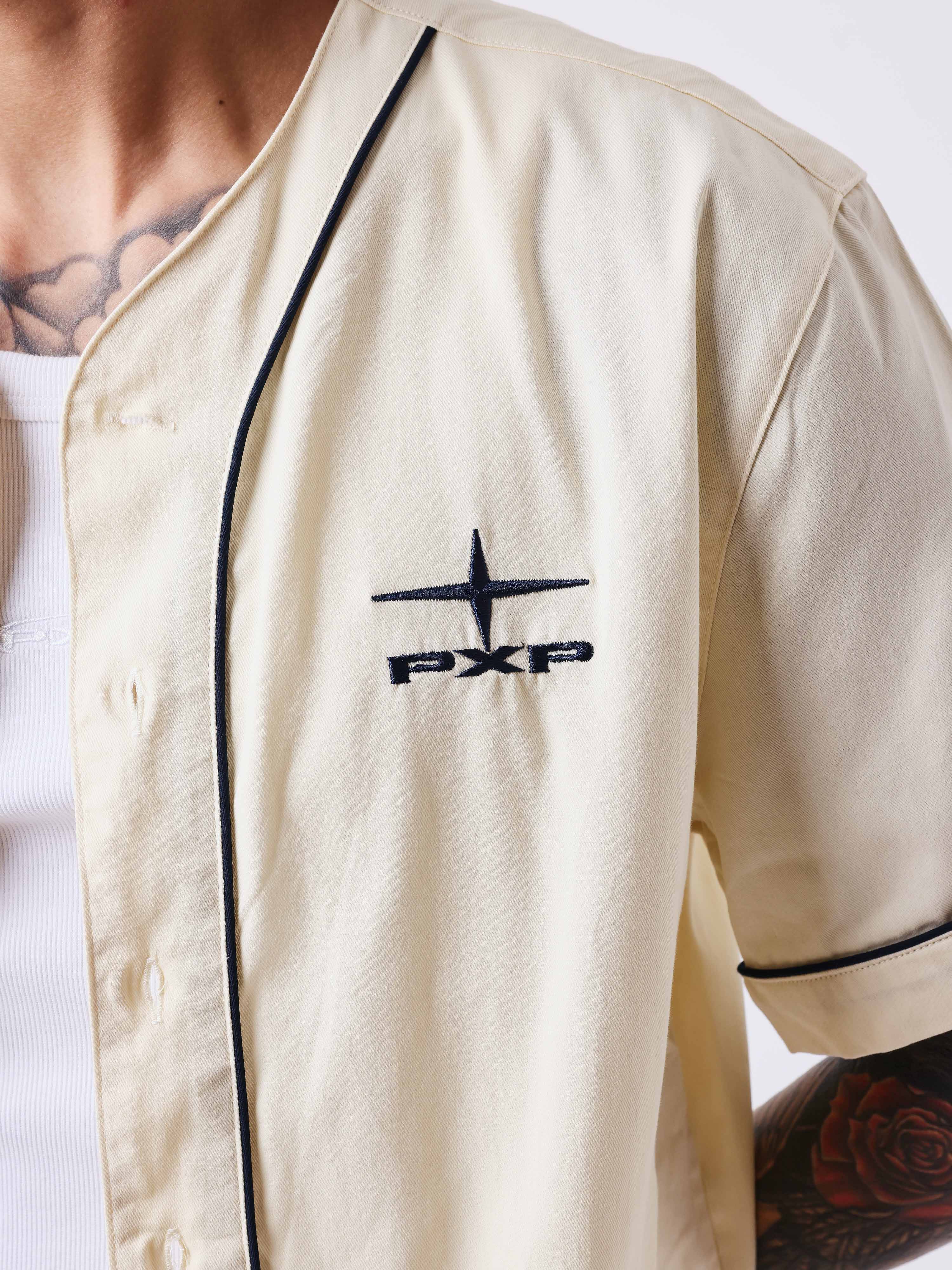 Chemise style baseball avec logo au dos - Image 4