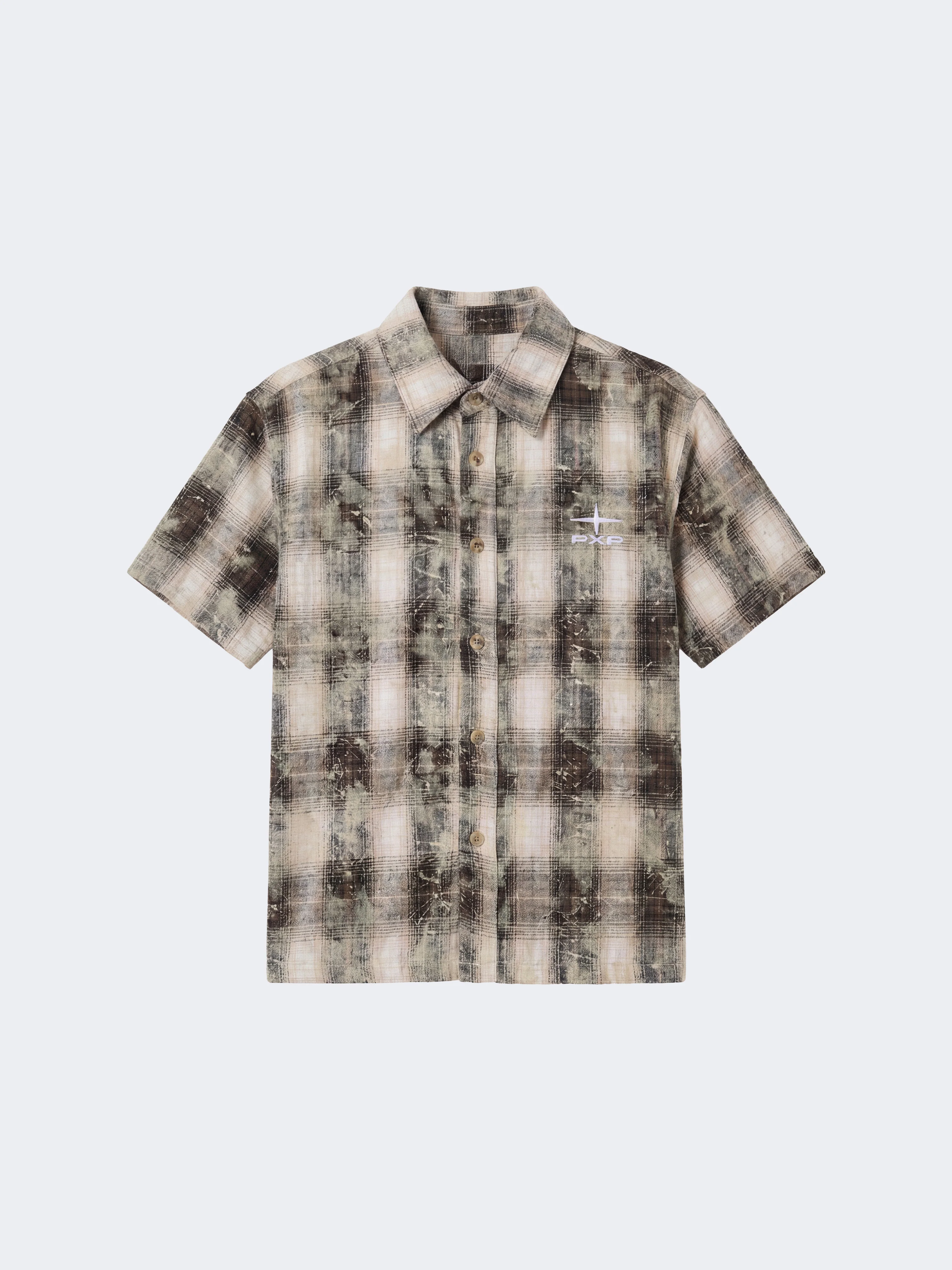 Chemise homme Ă motif carreaux avec broderie au dos - Image 6