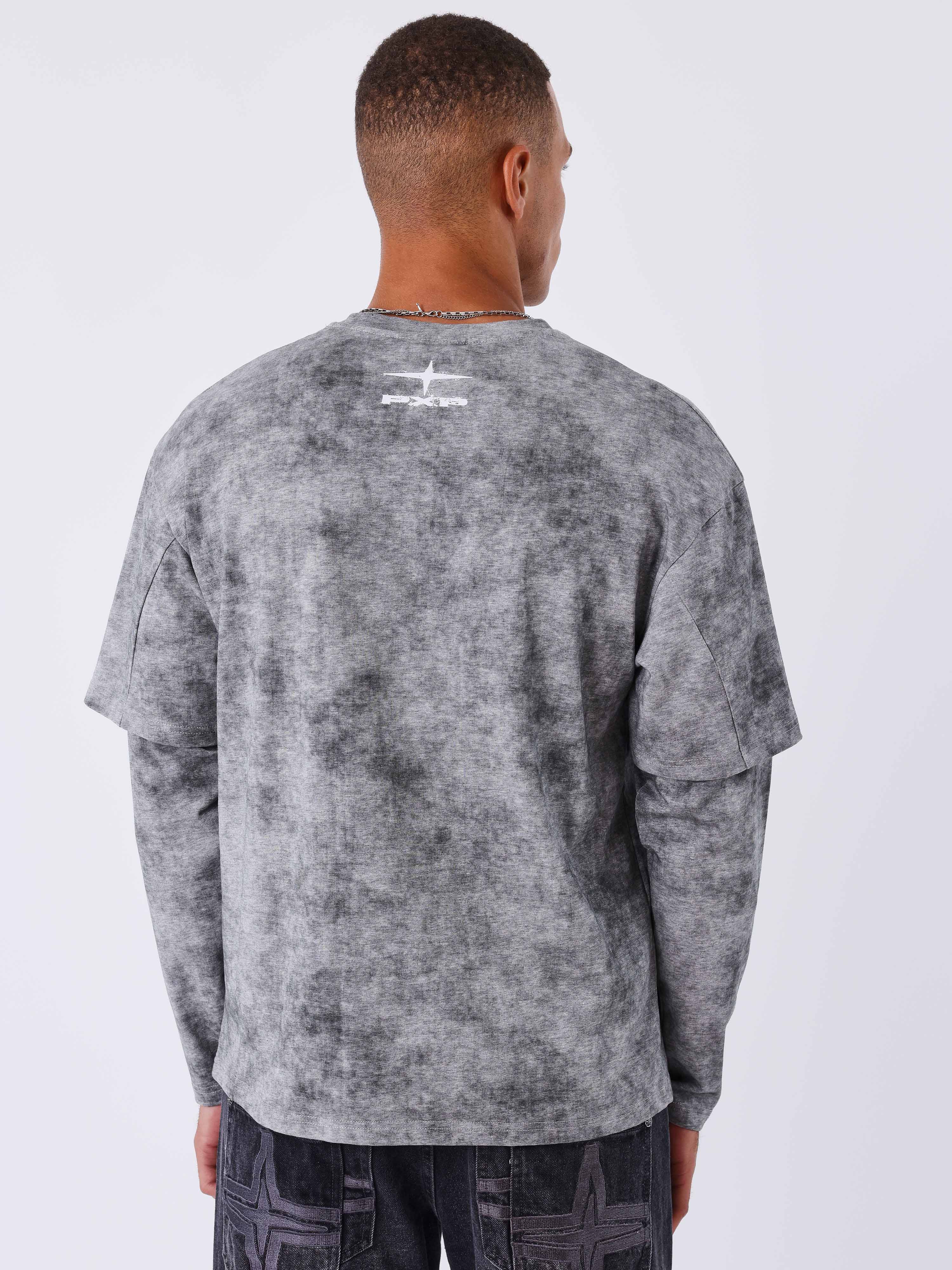 T-shirt manches longues effet Vintage - Image 2