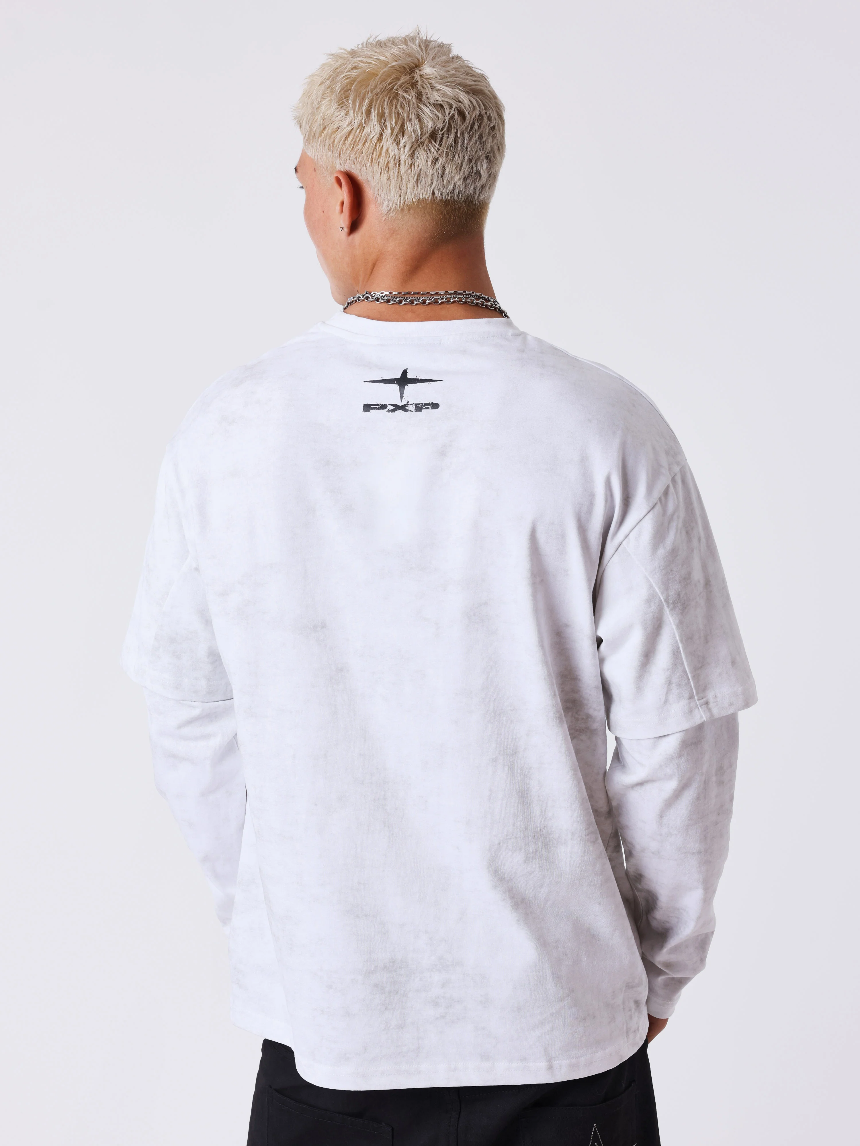 T-shirt manches longues effet Vintage - Image 2