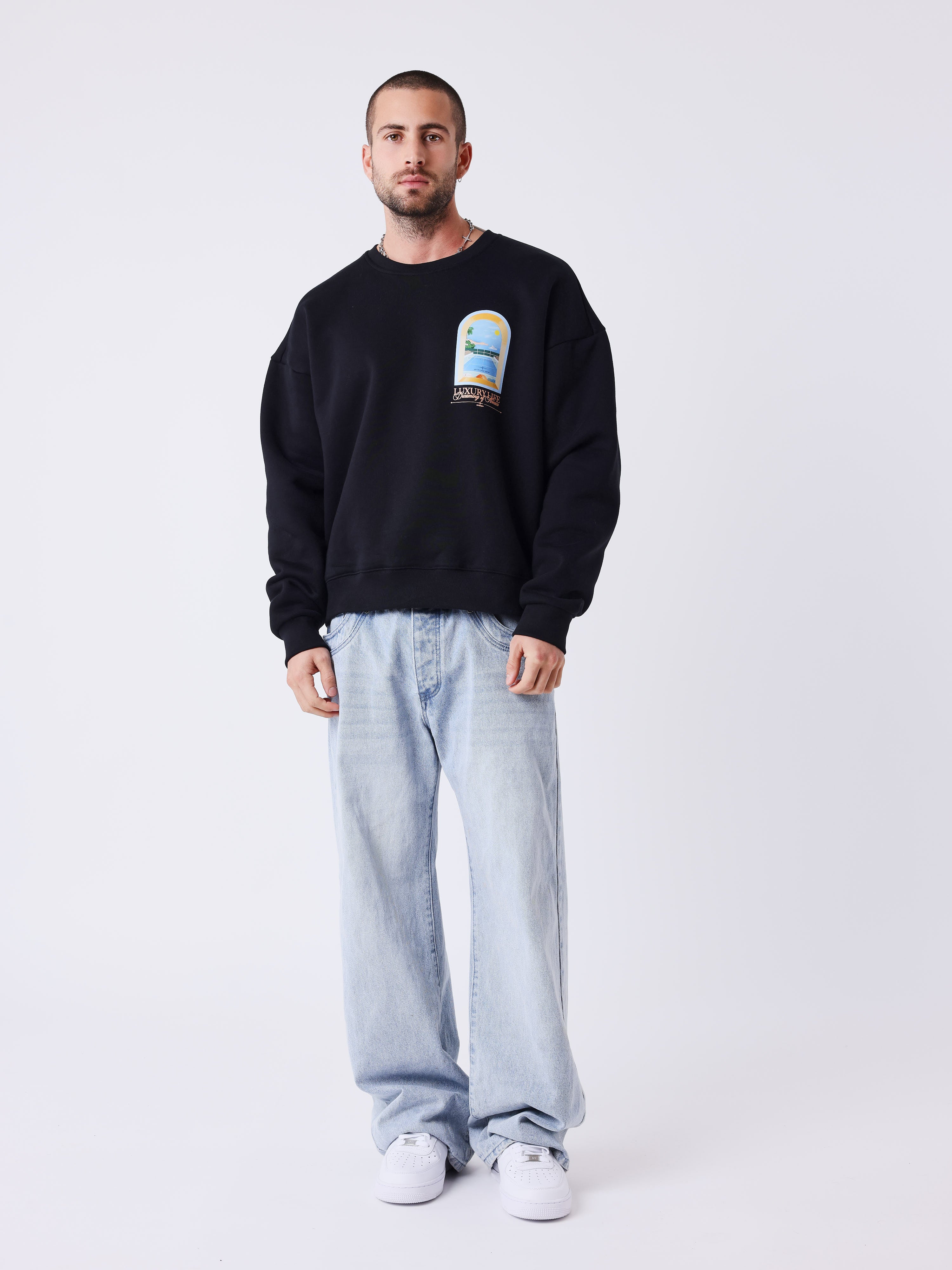 Sweat col rond Luxury Life - Image 5
