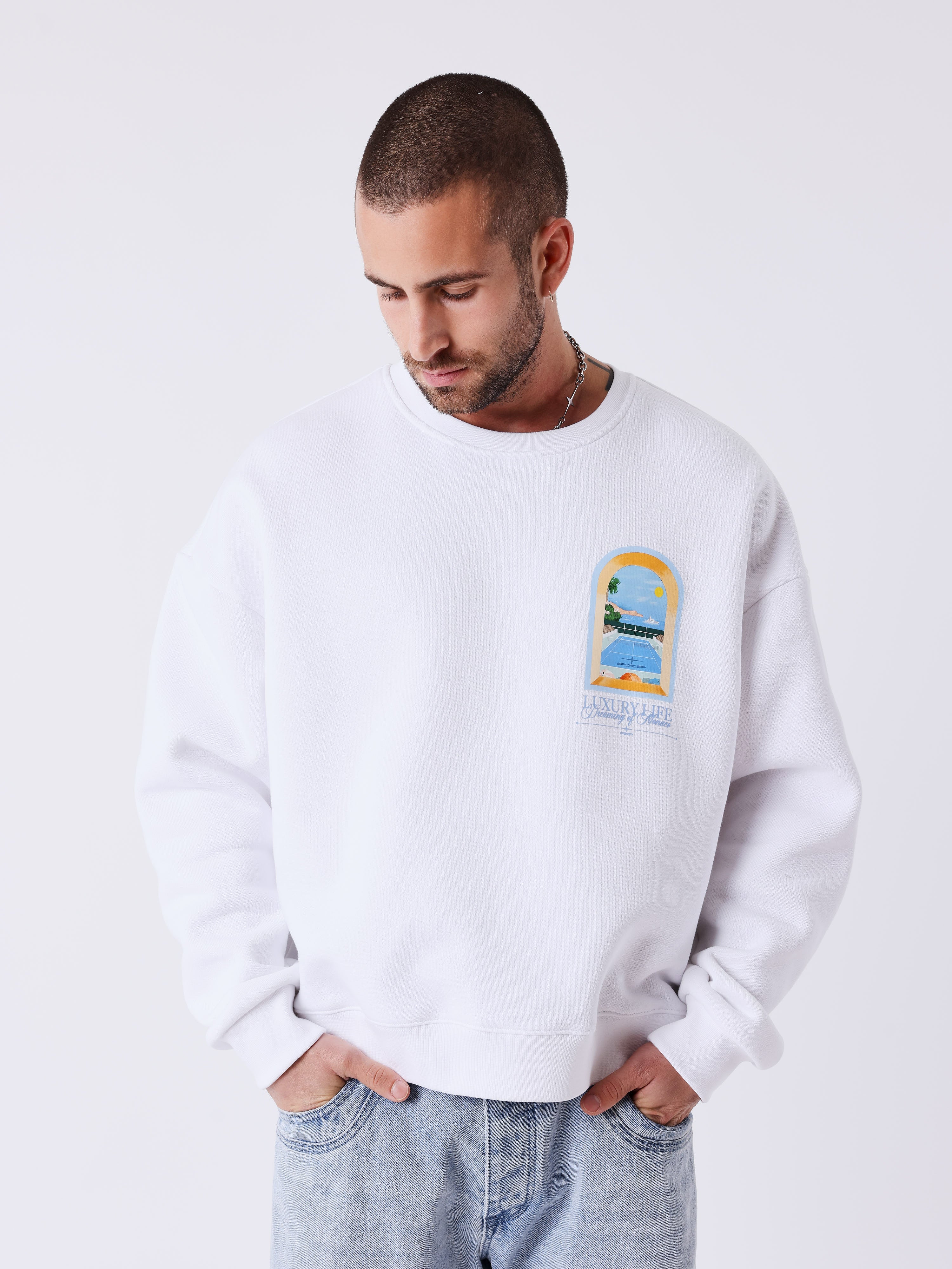 Sweat col rond Luxury Life