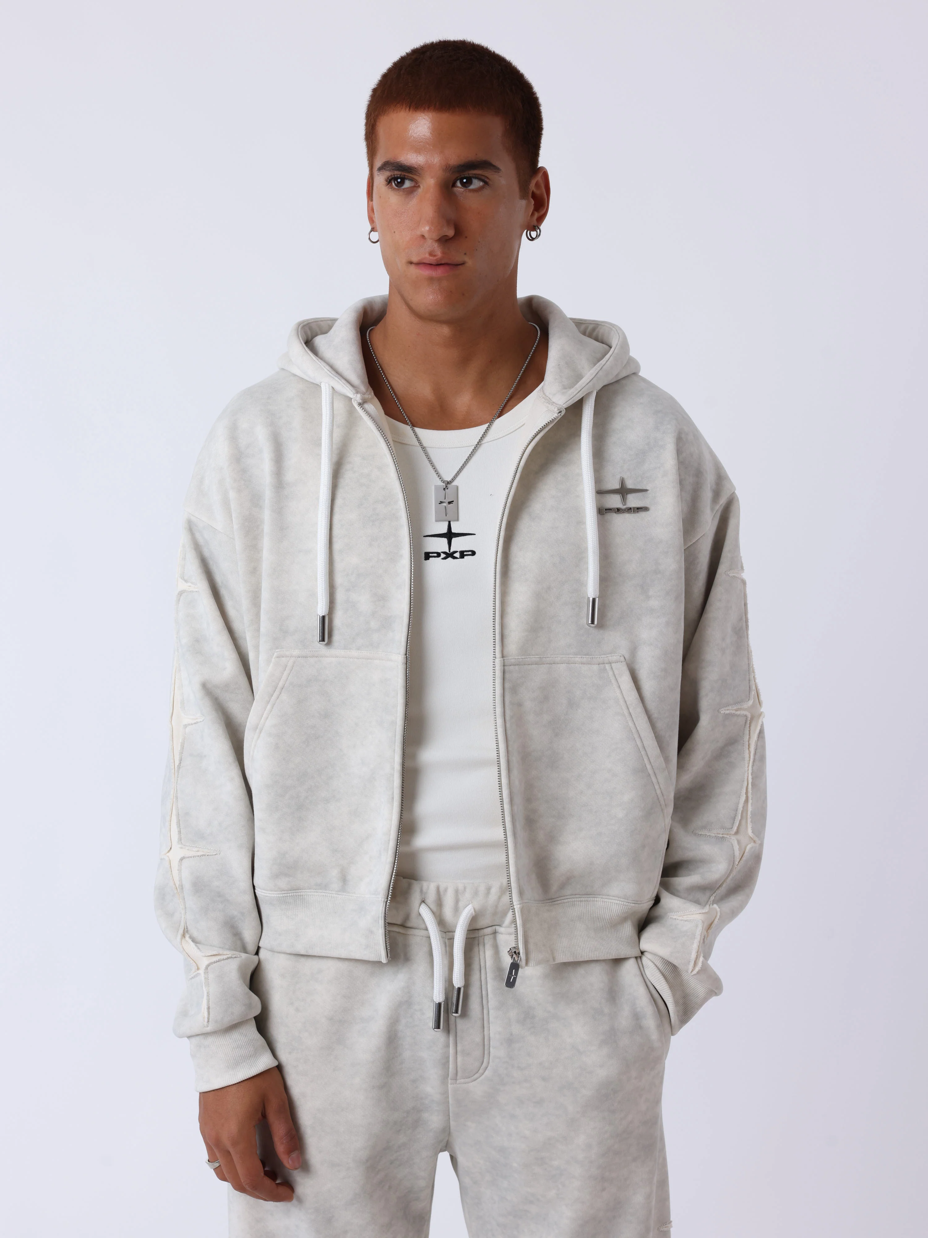 Sweats à capuche zippés Star
