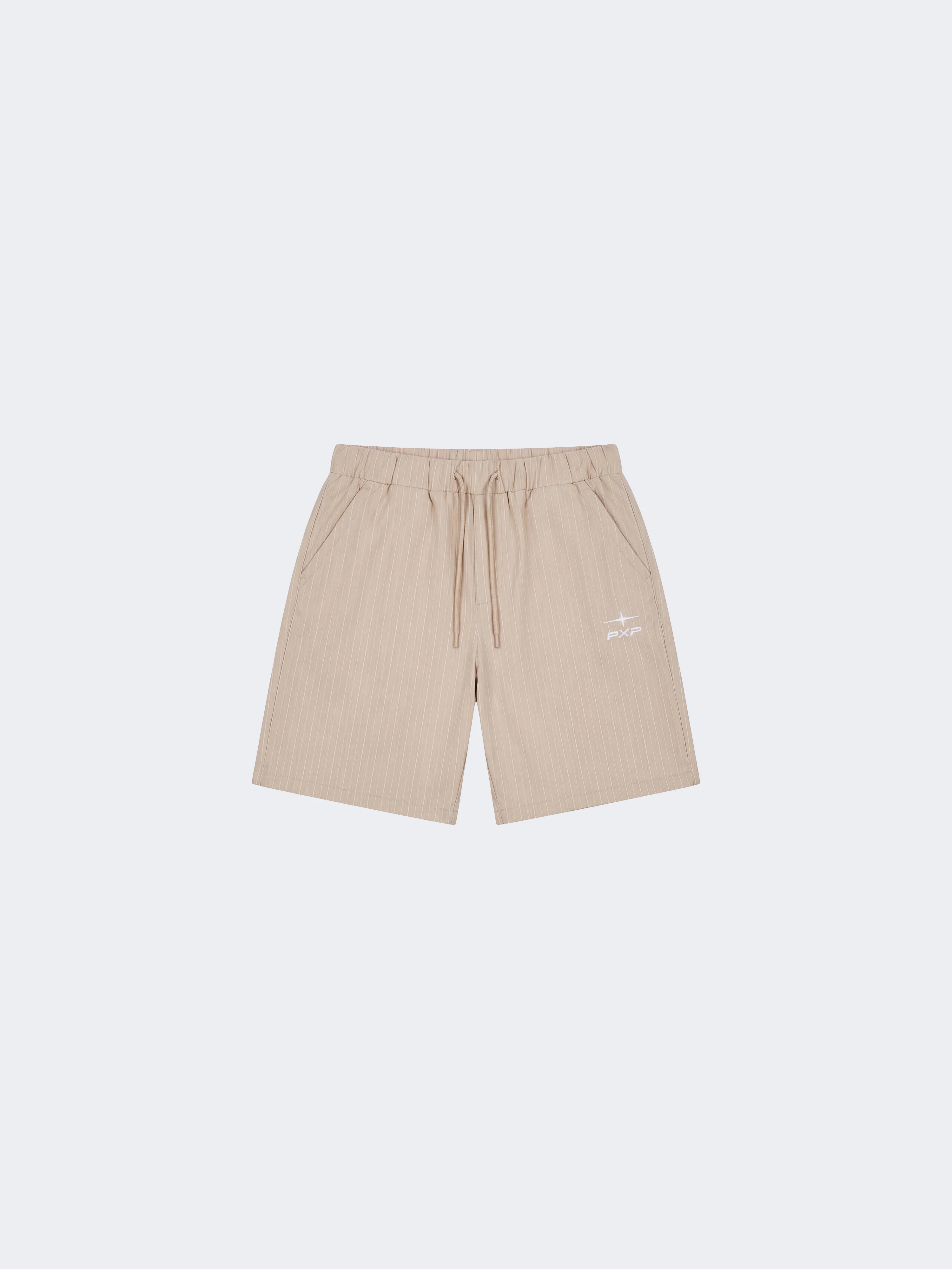 Short à rayures avec taille élastiquée - Image 6