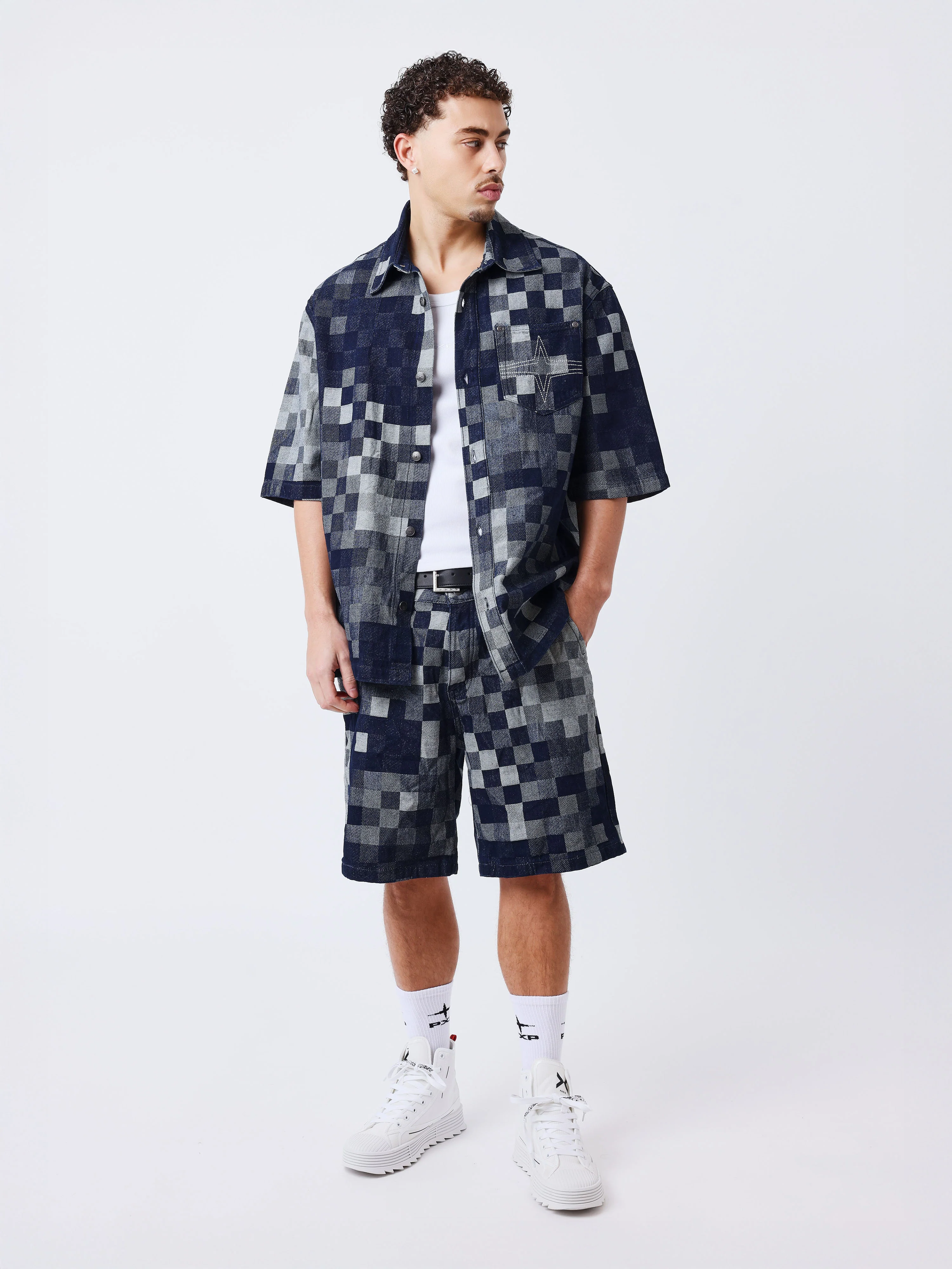 Chemise manches courtes pixel - Image 5