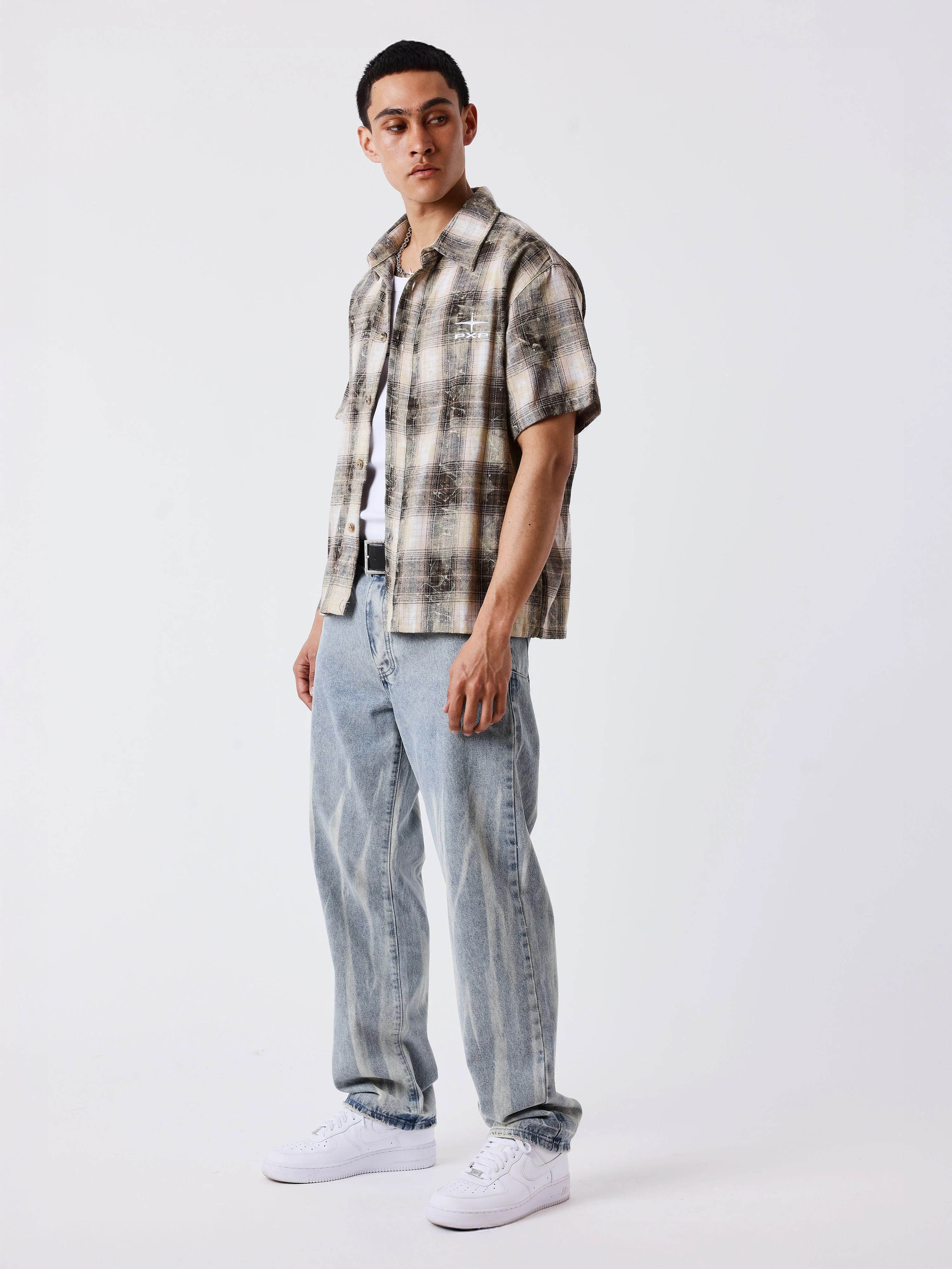 Jean homme effet délavé