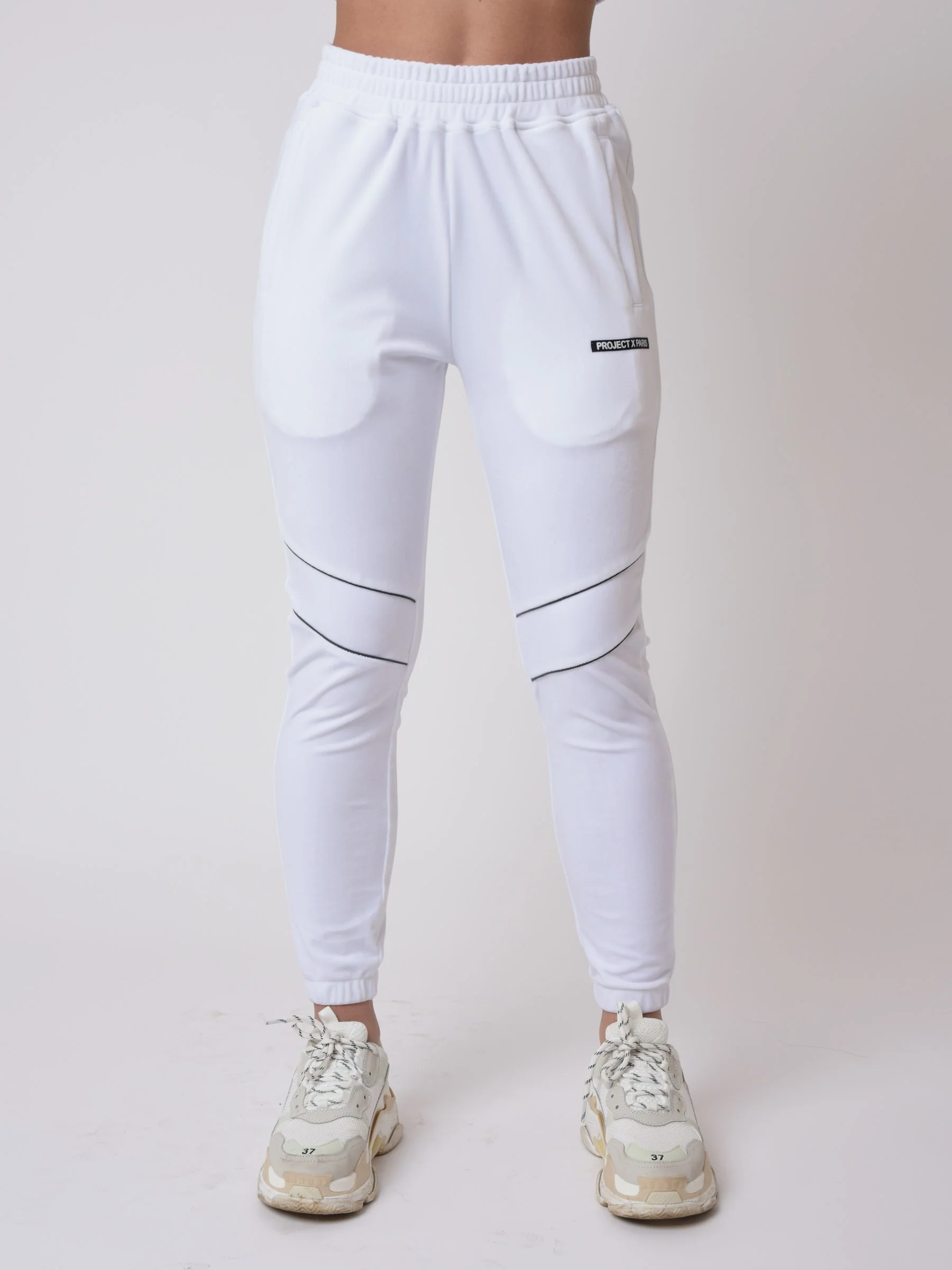 Bas de jogging basic avec pipings contrastés - Image 5