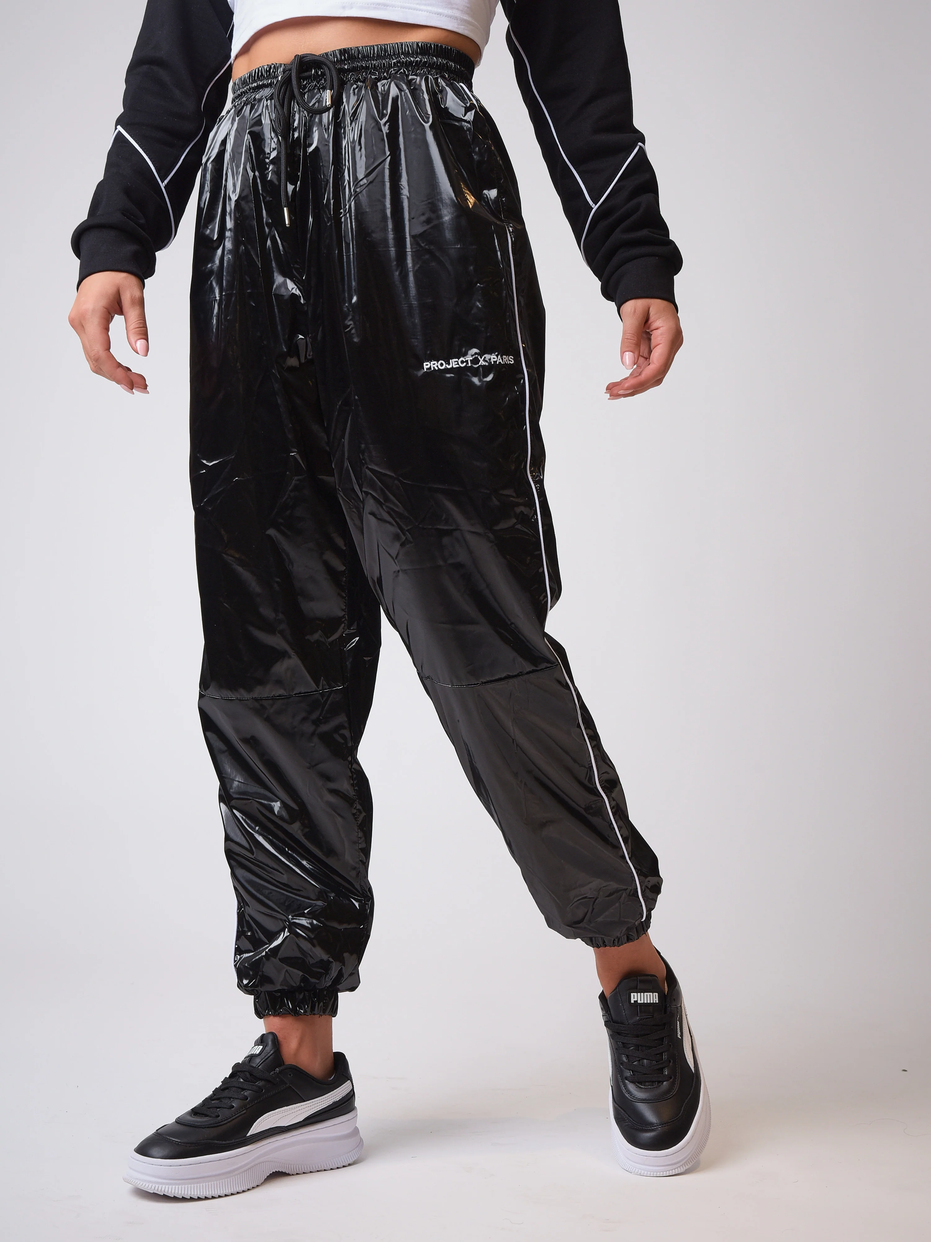 Bas de jogging effet vinyle - Image 3