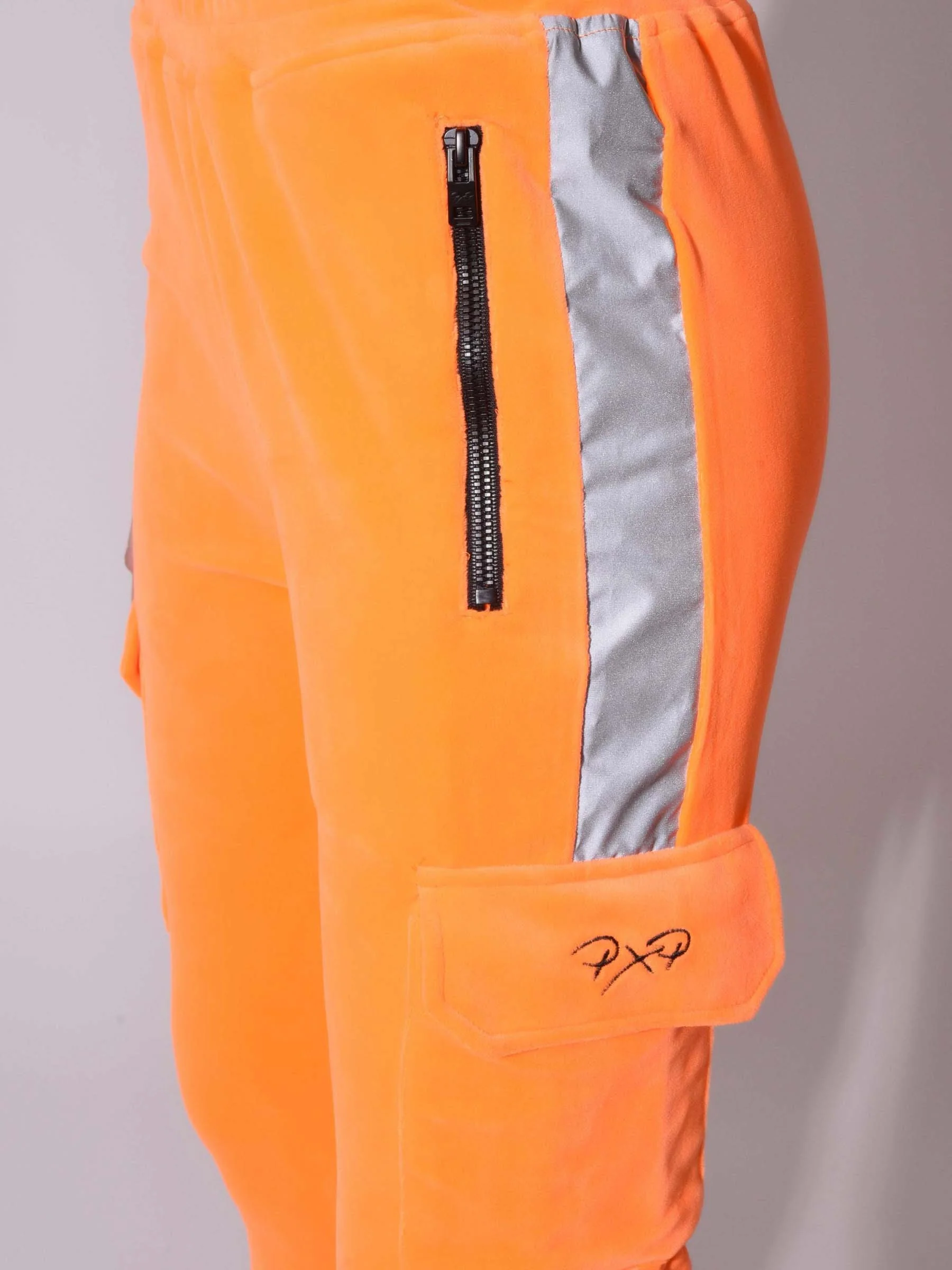 Bas de jogging velvet type cargo à bande réfléchissante côté - Image 4