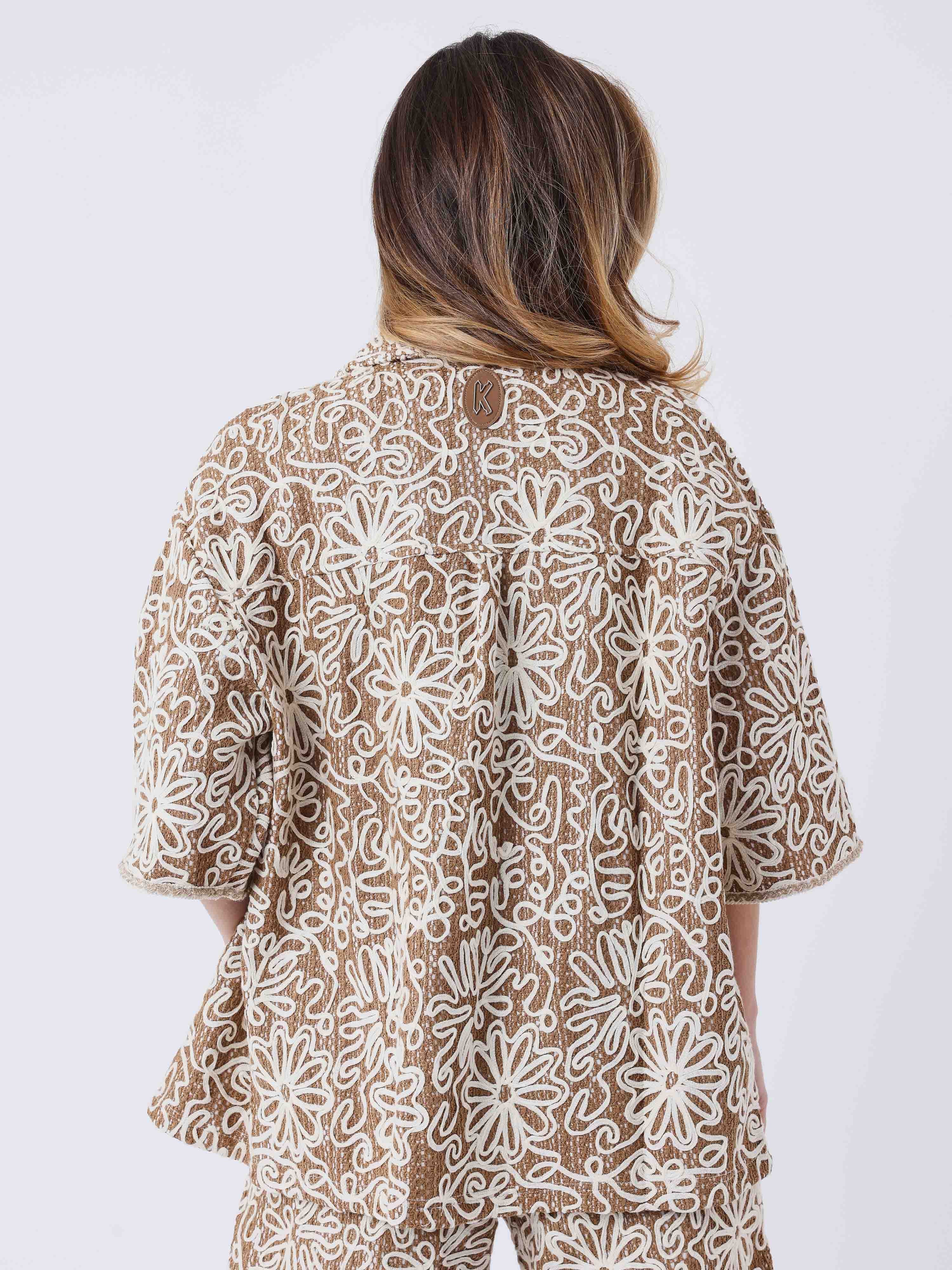 Chemise Kalash x PXP Ă motifs naturel - Image 4