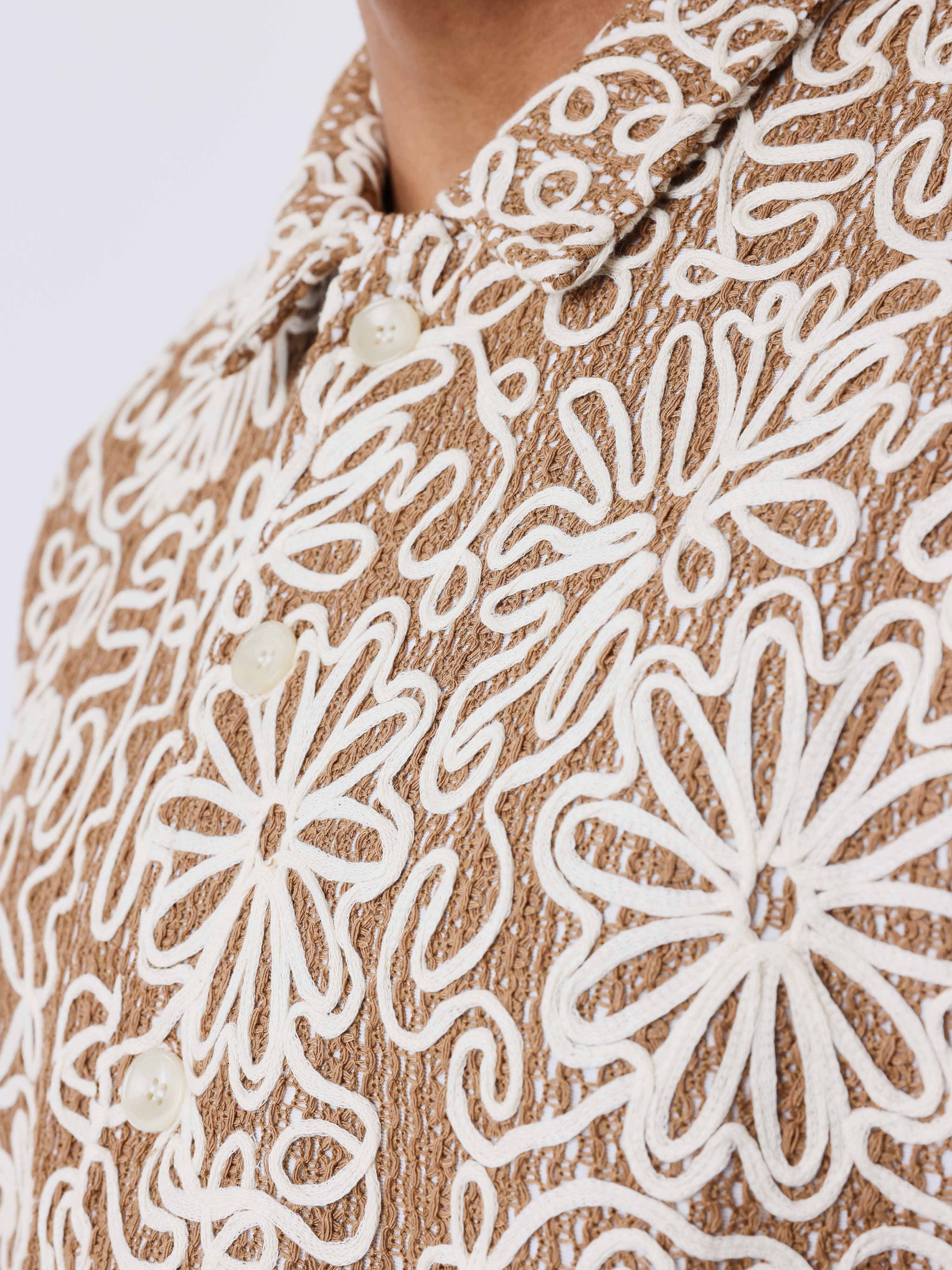 Chemise Kalash x PXP Ă motifs naturel - Image 6