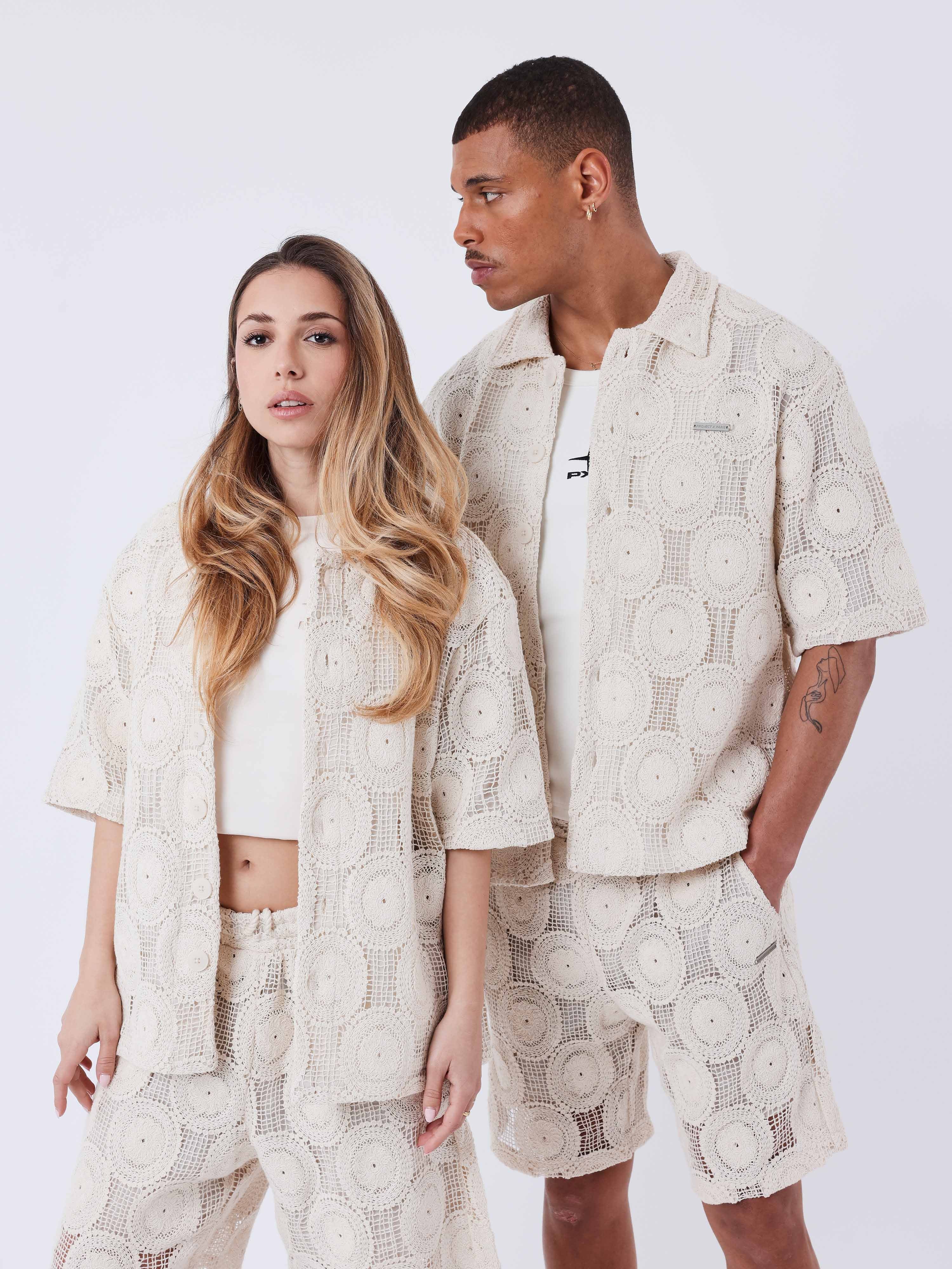 Chemise Kalash x PXP Ă patchwork de broderie