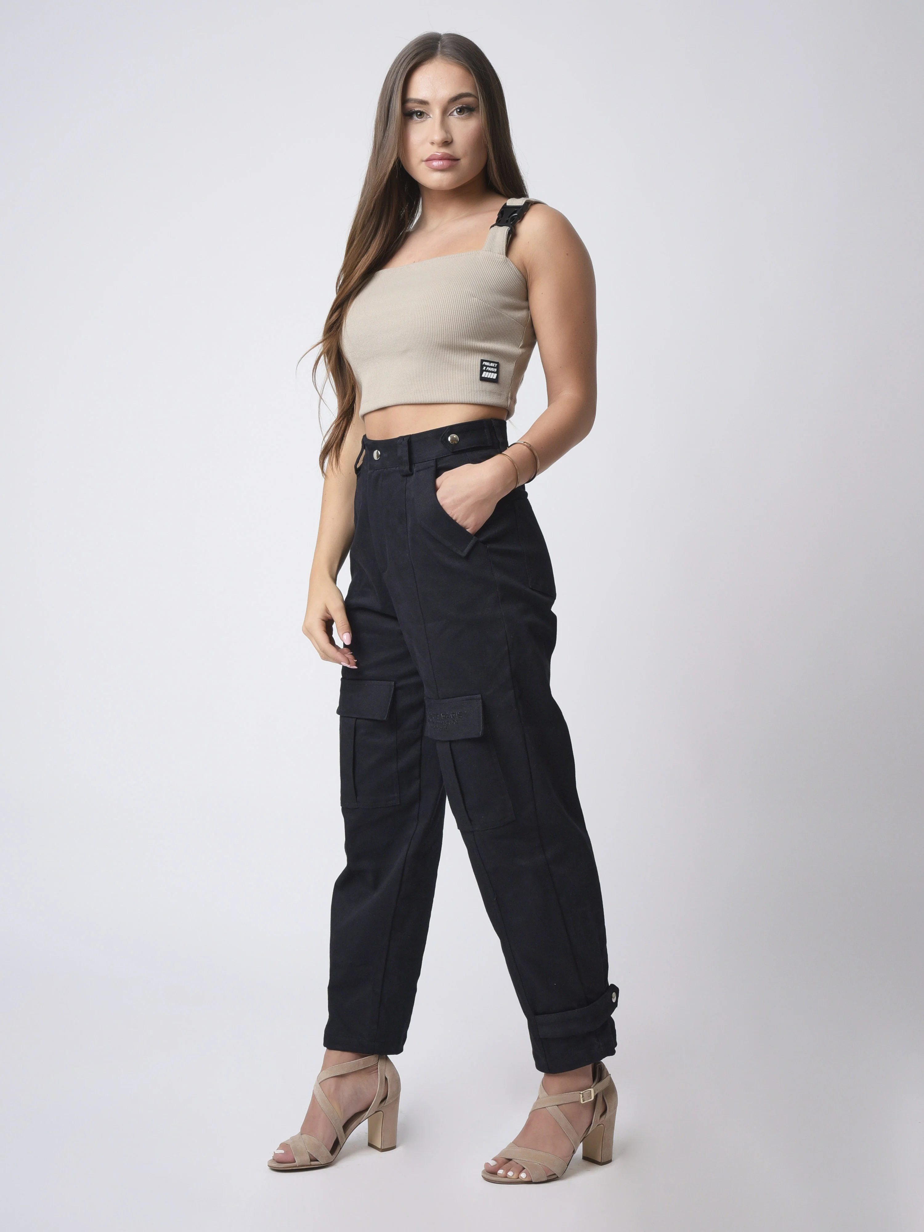 Crop top avec clips bretelle - Image 3