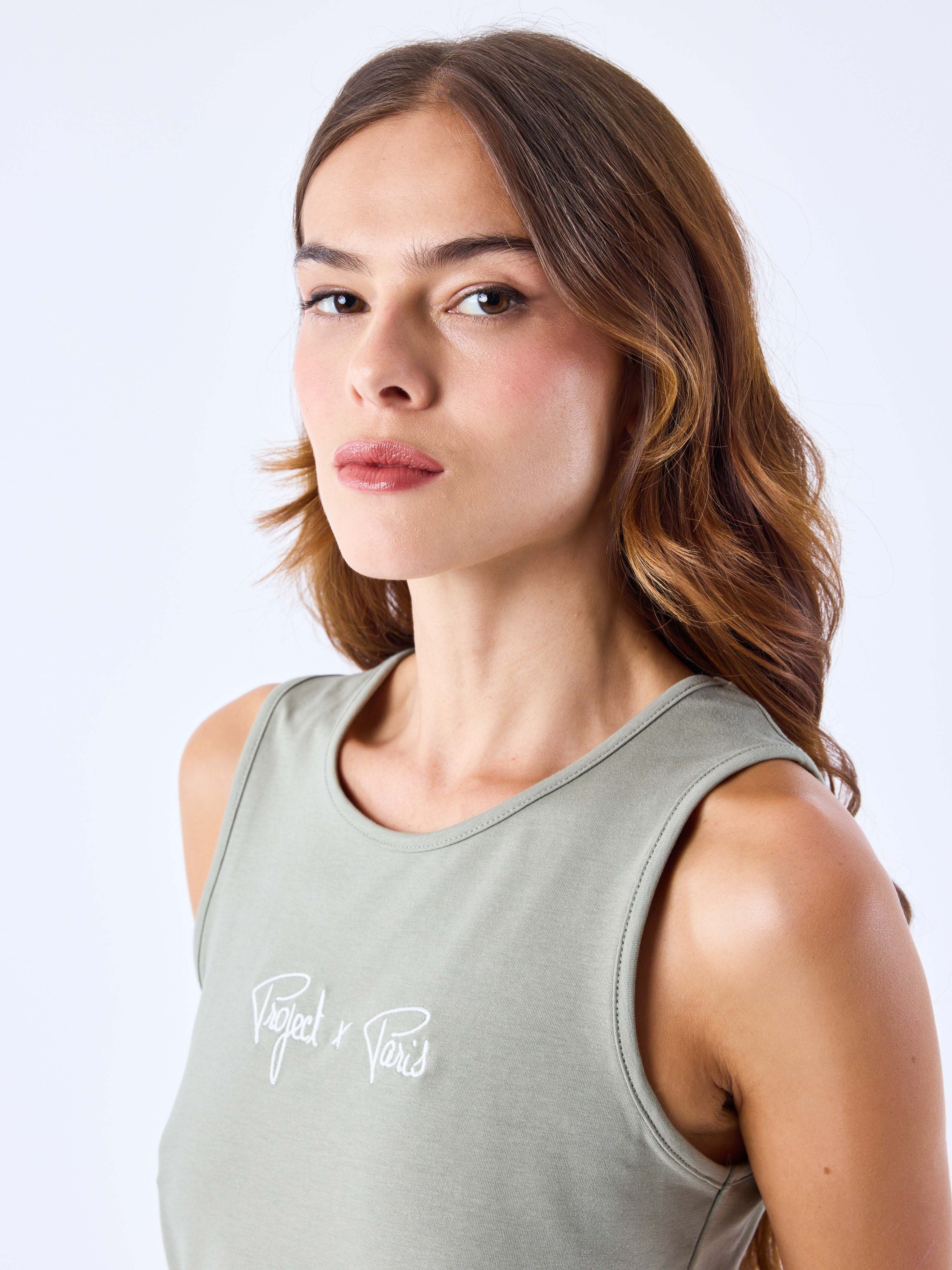 Crop top débardeur Signature - Image 3