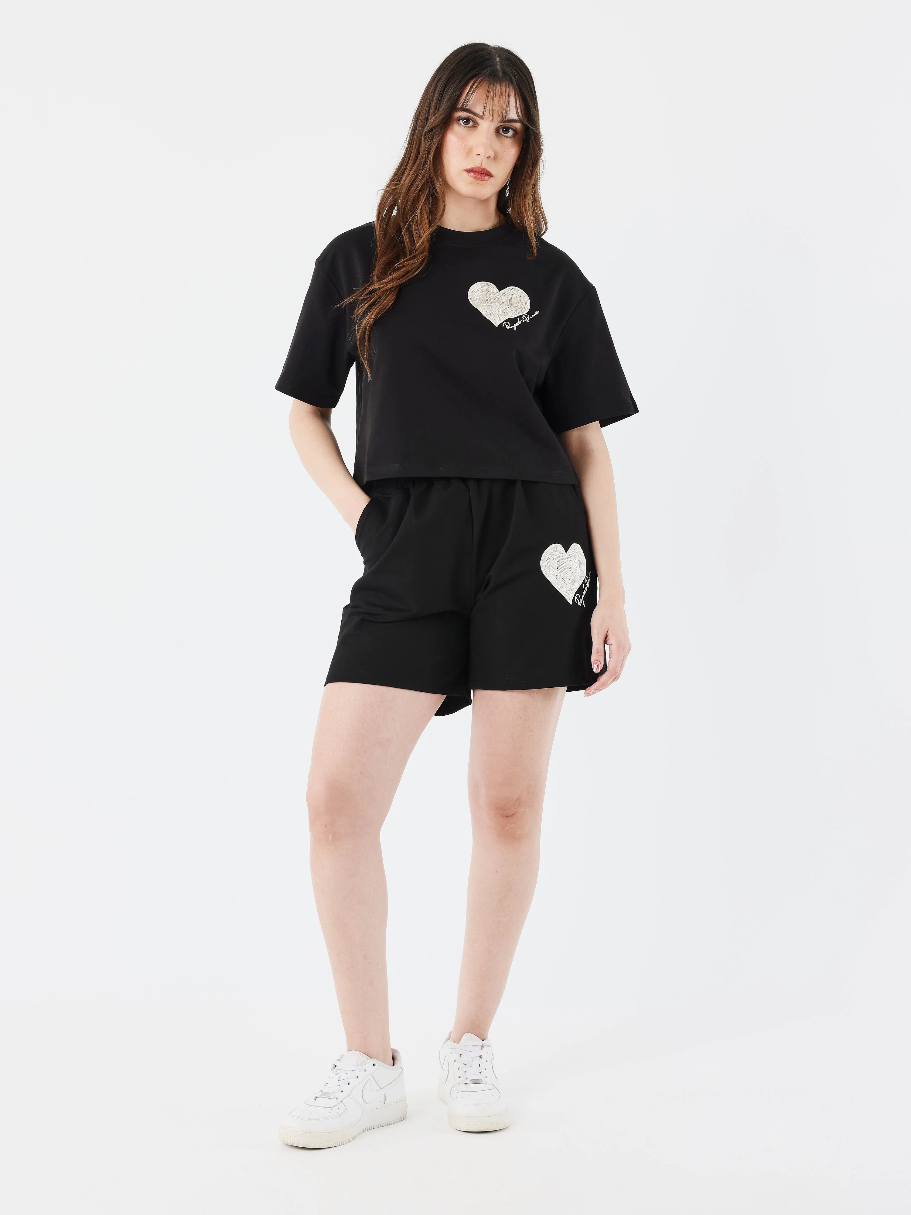 Crop top tee wicker heart - Image 3
