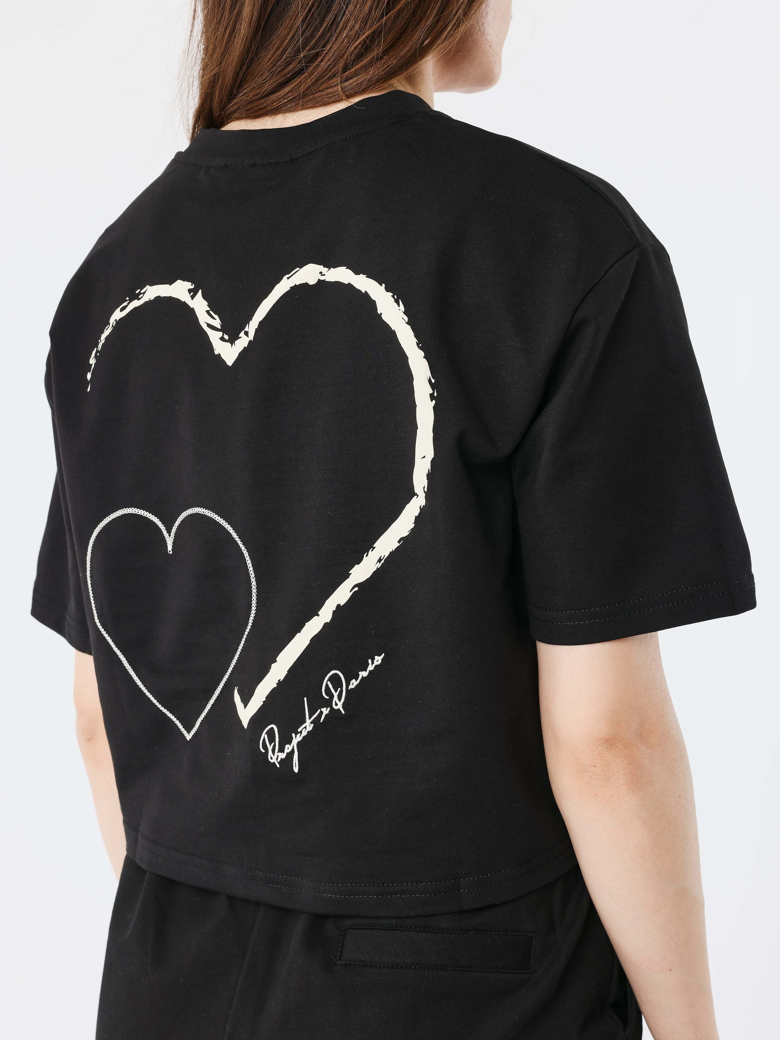 Crop top tee wicker heart - Image 5