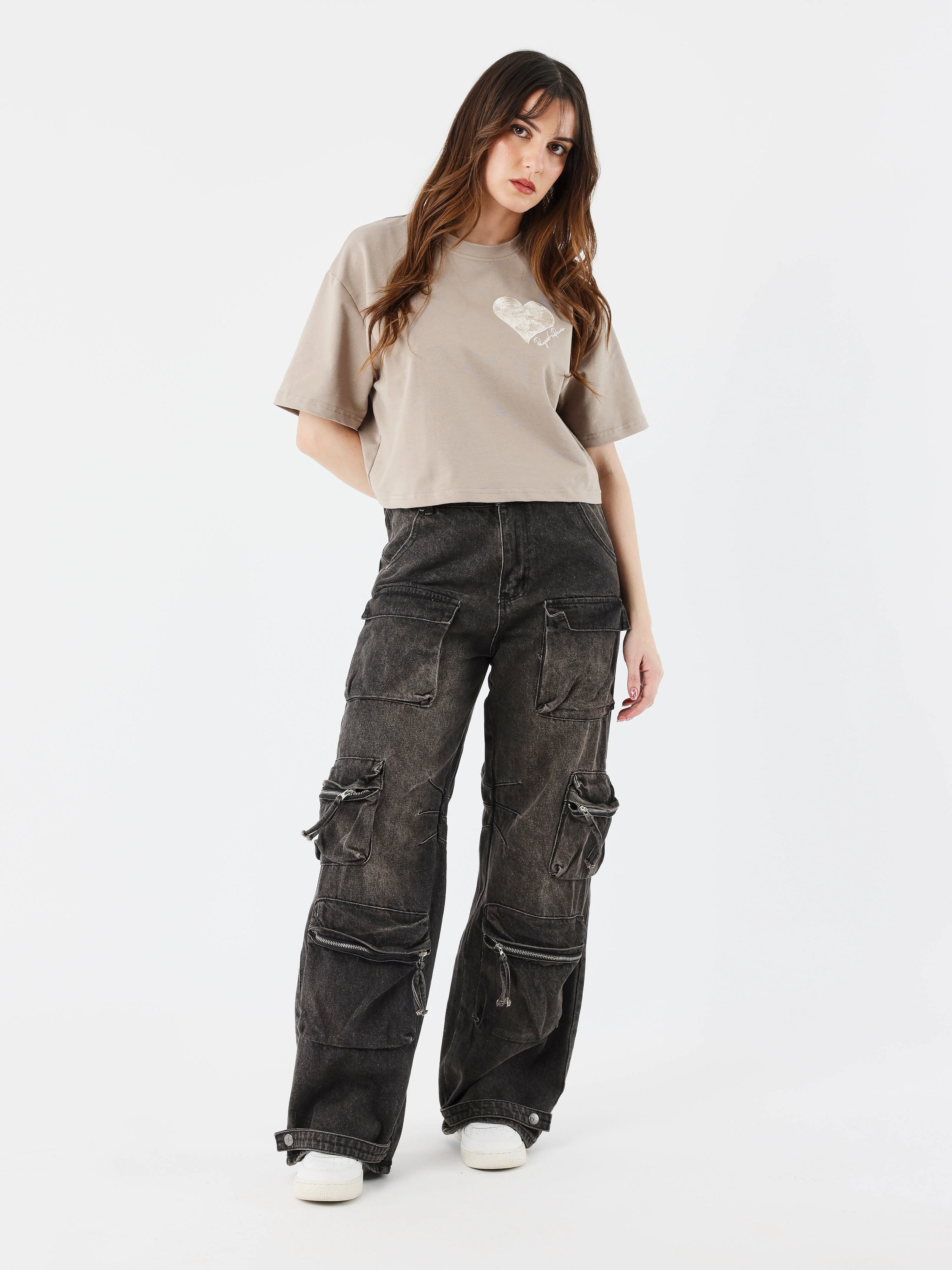 Crop top tee wicker heart - Image 5