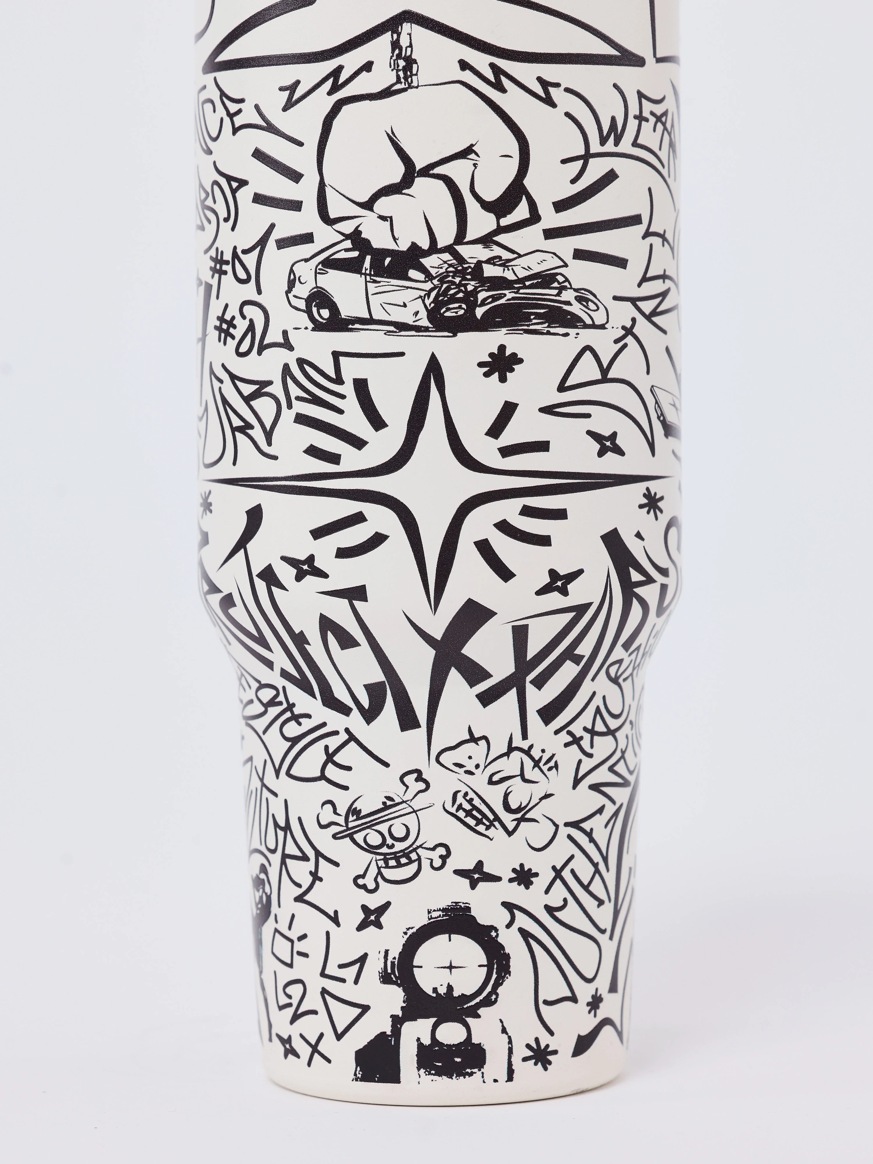 Gourde / Mug isotherme en acier motif graffiti PXP - Image 6