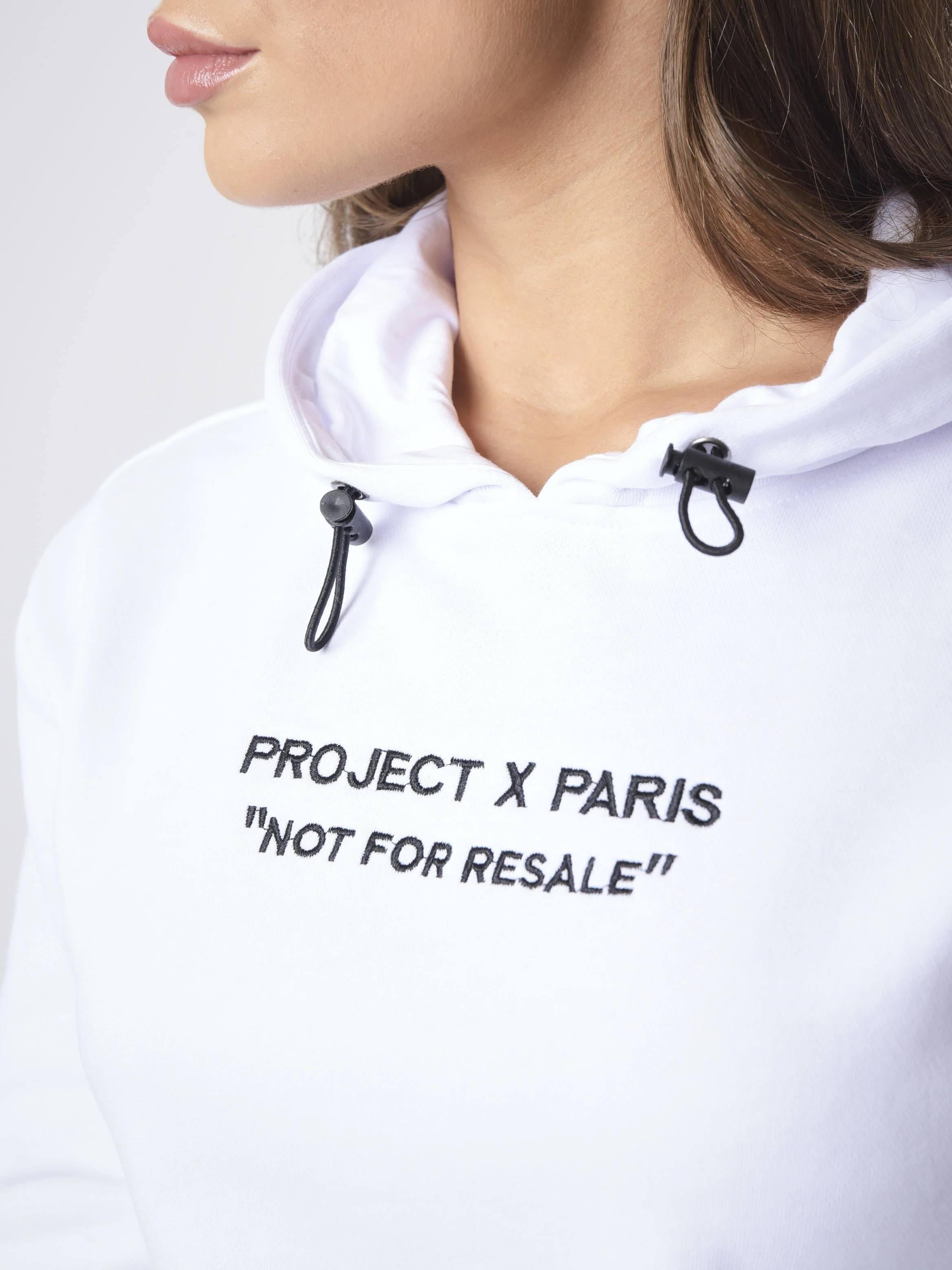 Sweat Ă Capuche enfilable en molleton crop top - Image 5