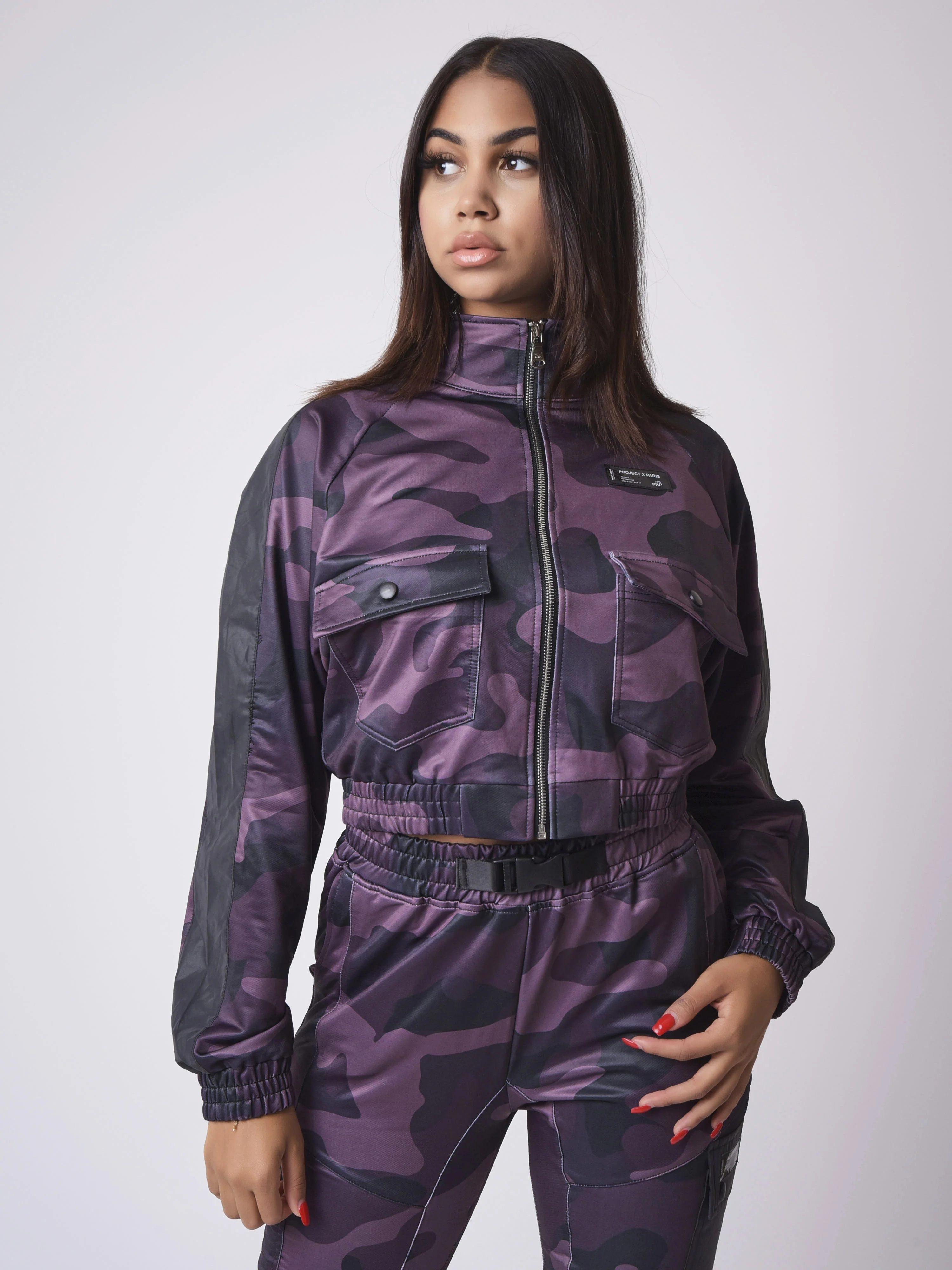 Veste courte motif camouflage - Image 4