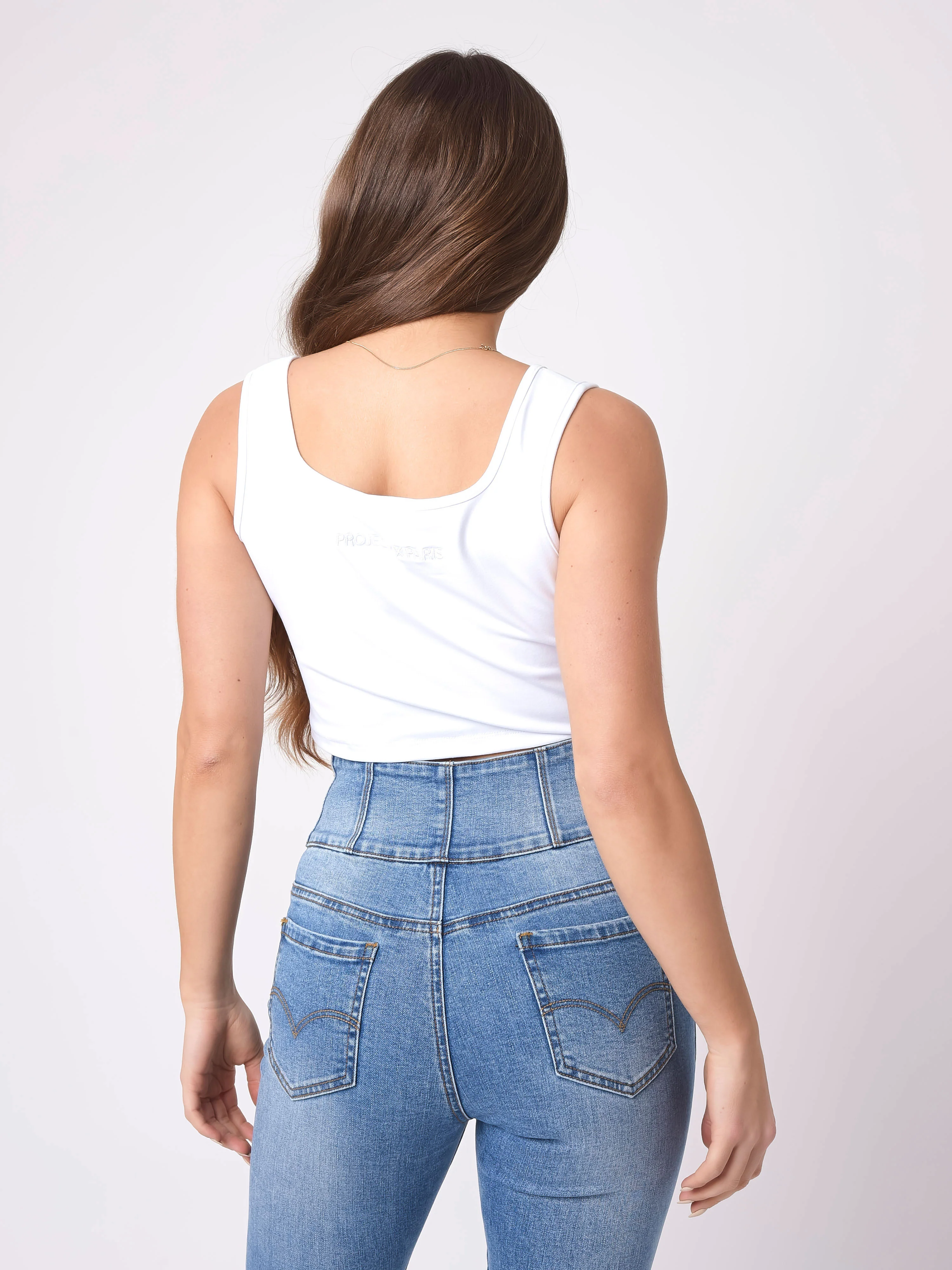 Top décolletée à détail anneau - Image 4