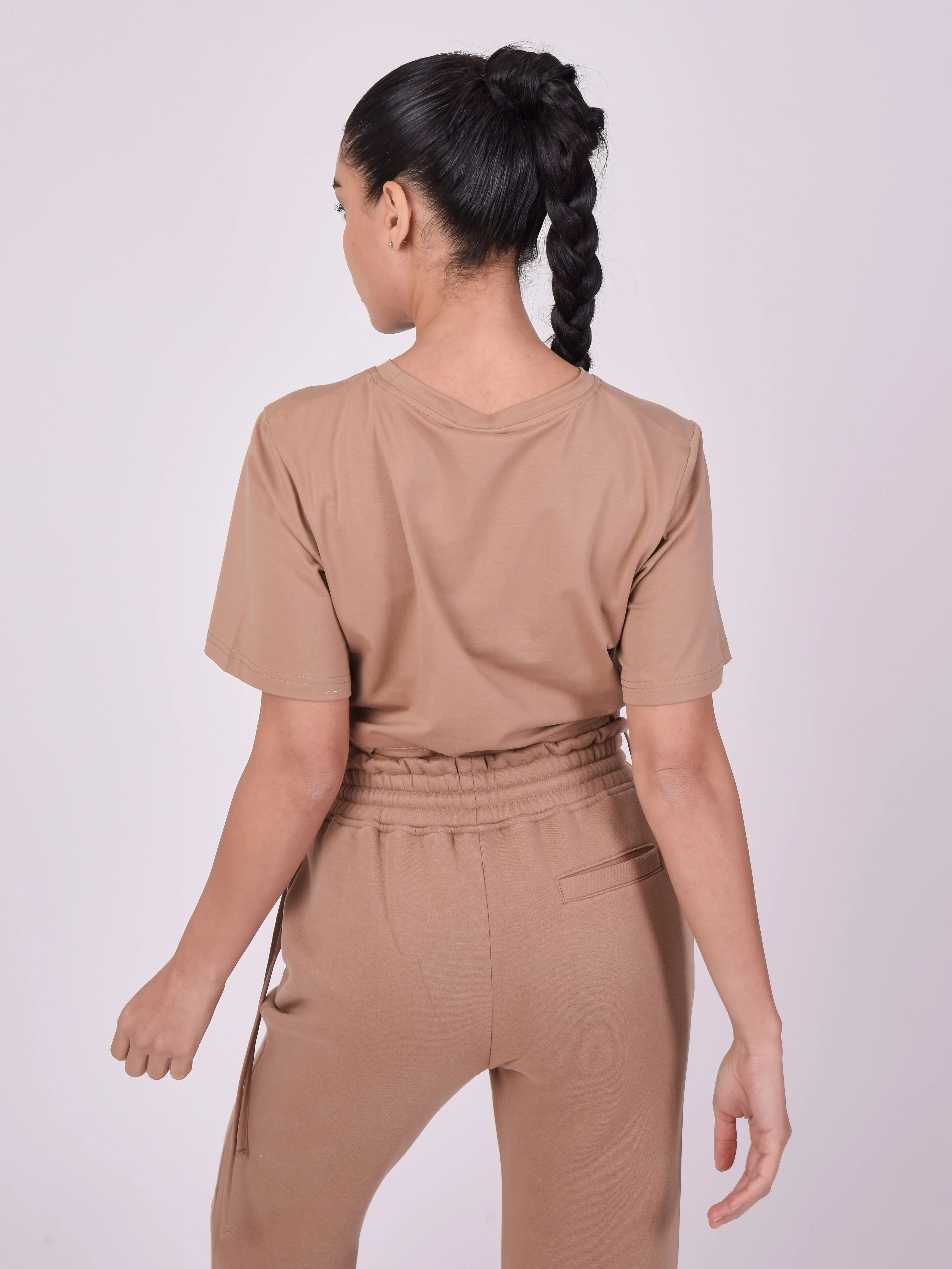T-shirt crop avec cordon de serrage - Image 5