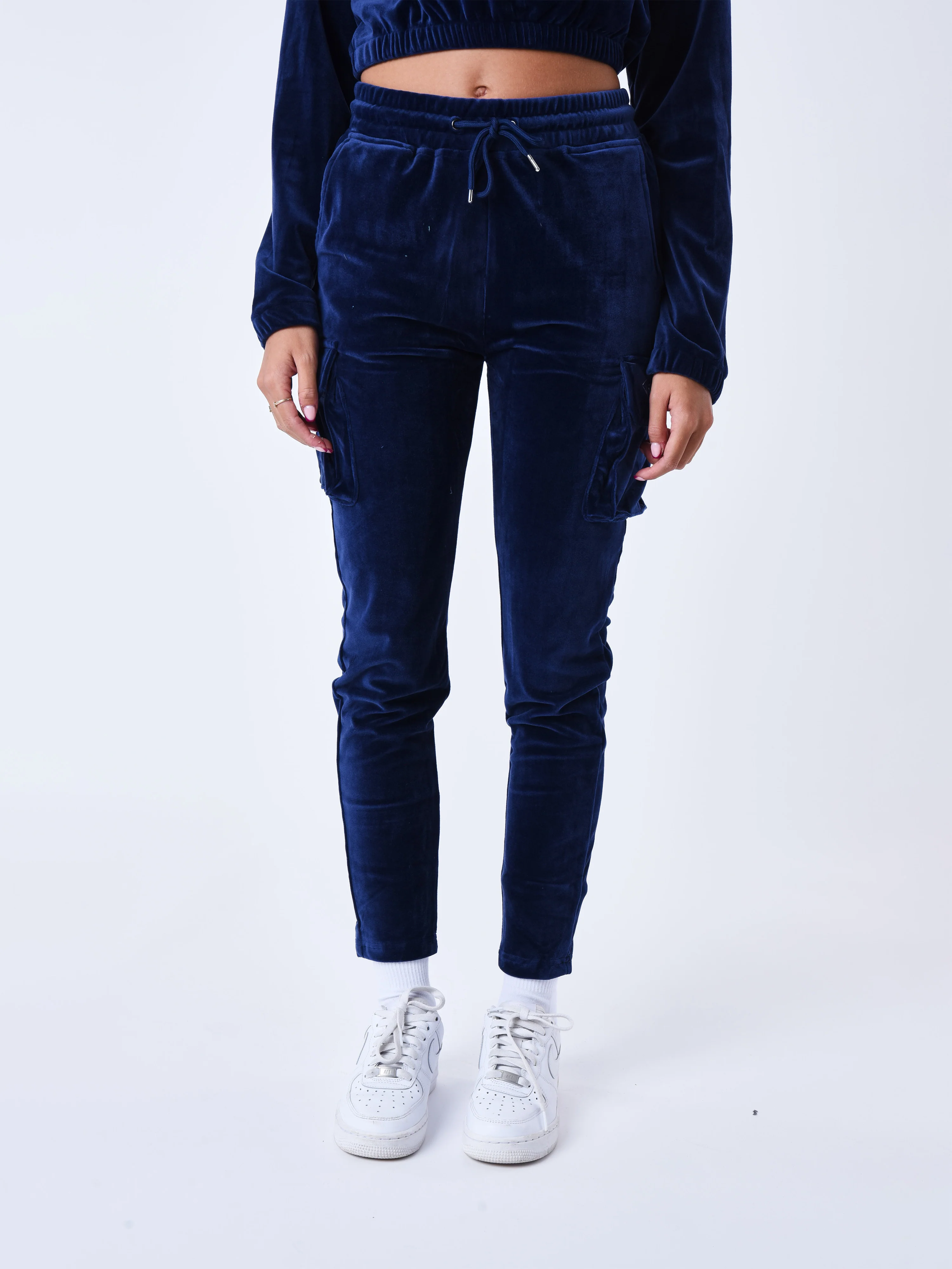 Bas de jogging cargo en velours signature - Image 2