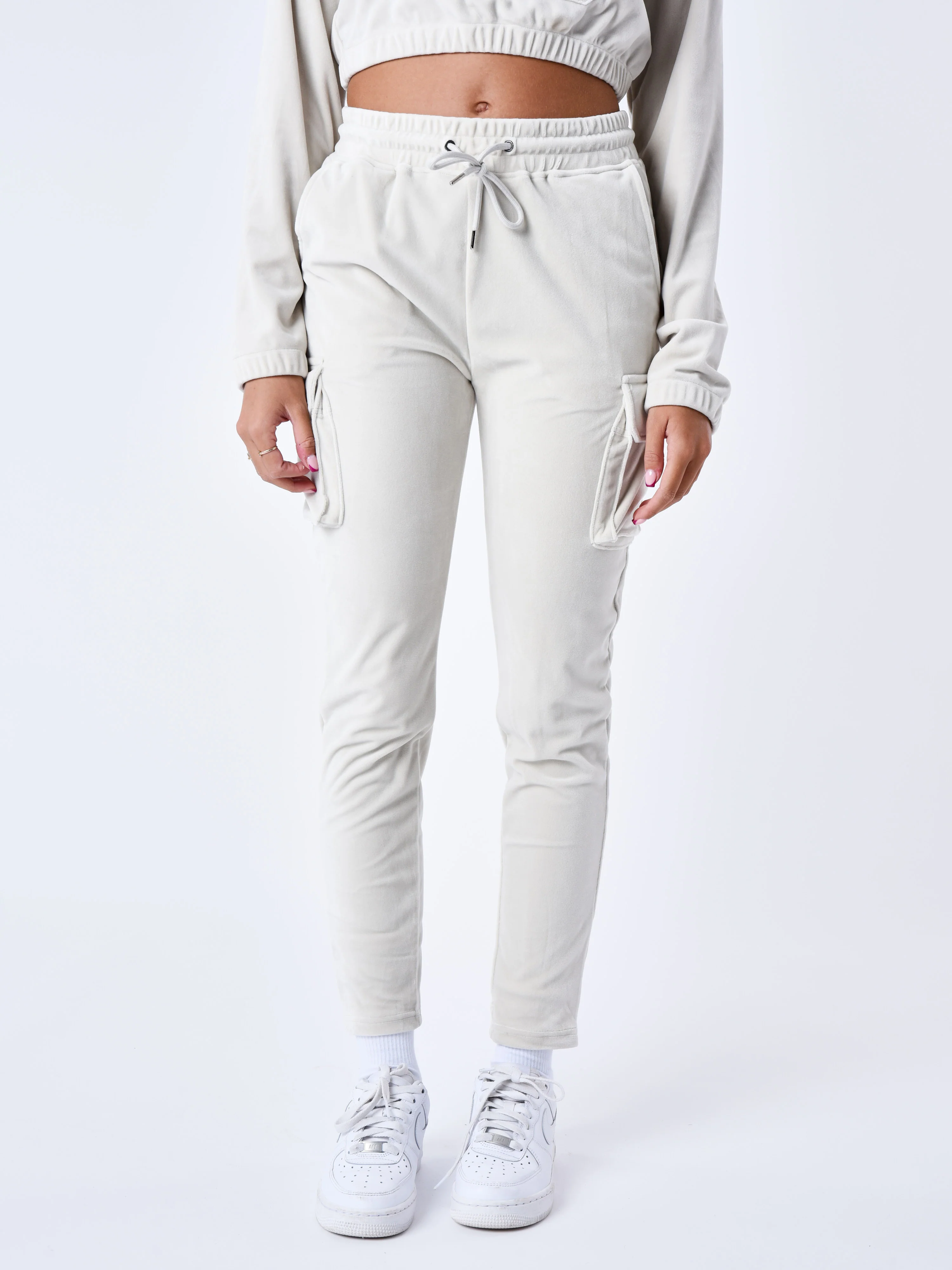 Bas de jogging cargo en velours signature - Image 2