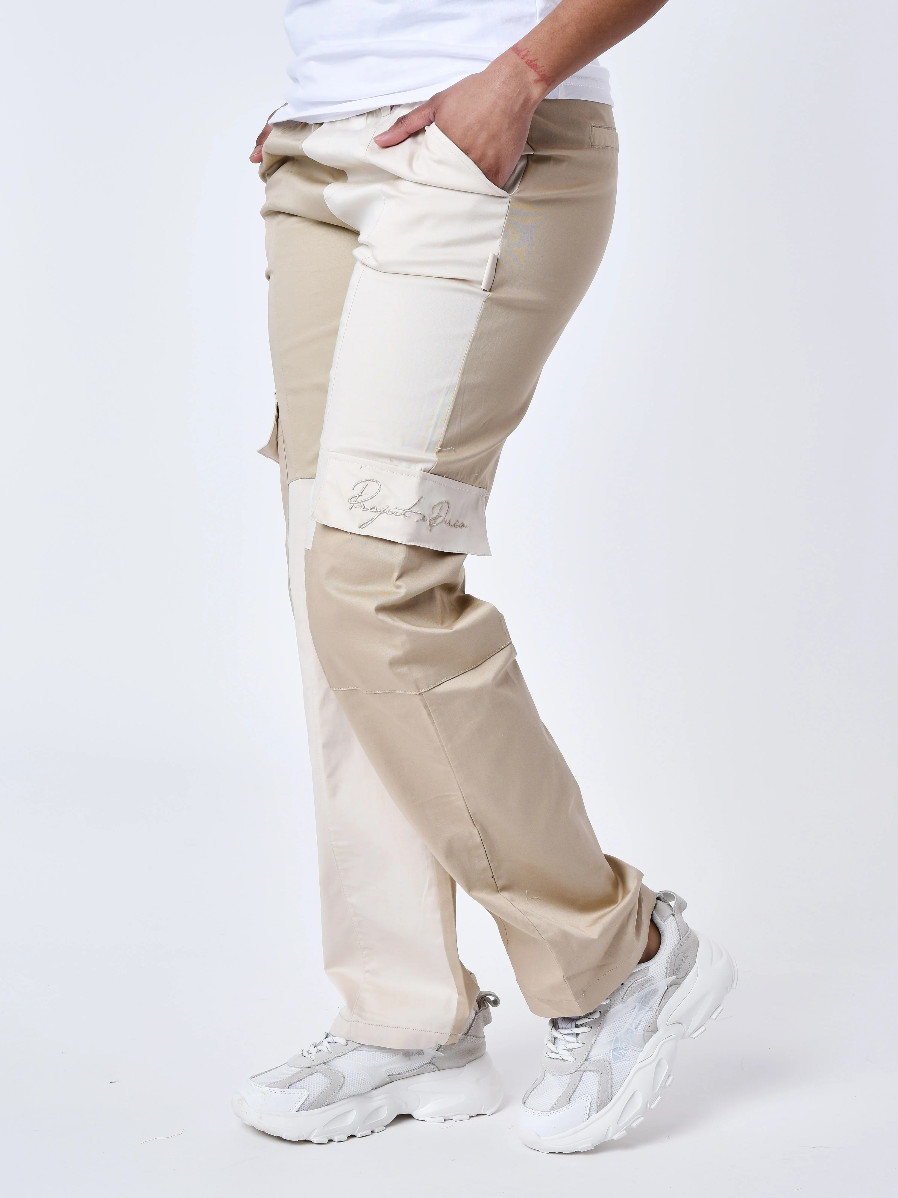 Pantalon cargo colorblock - Image 4