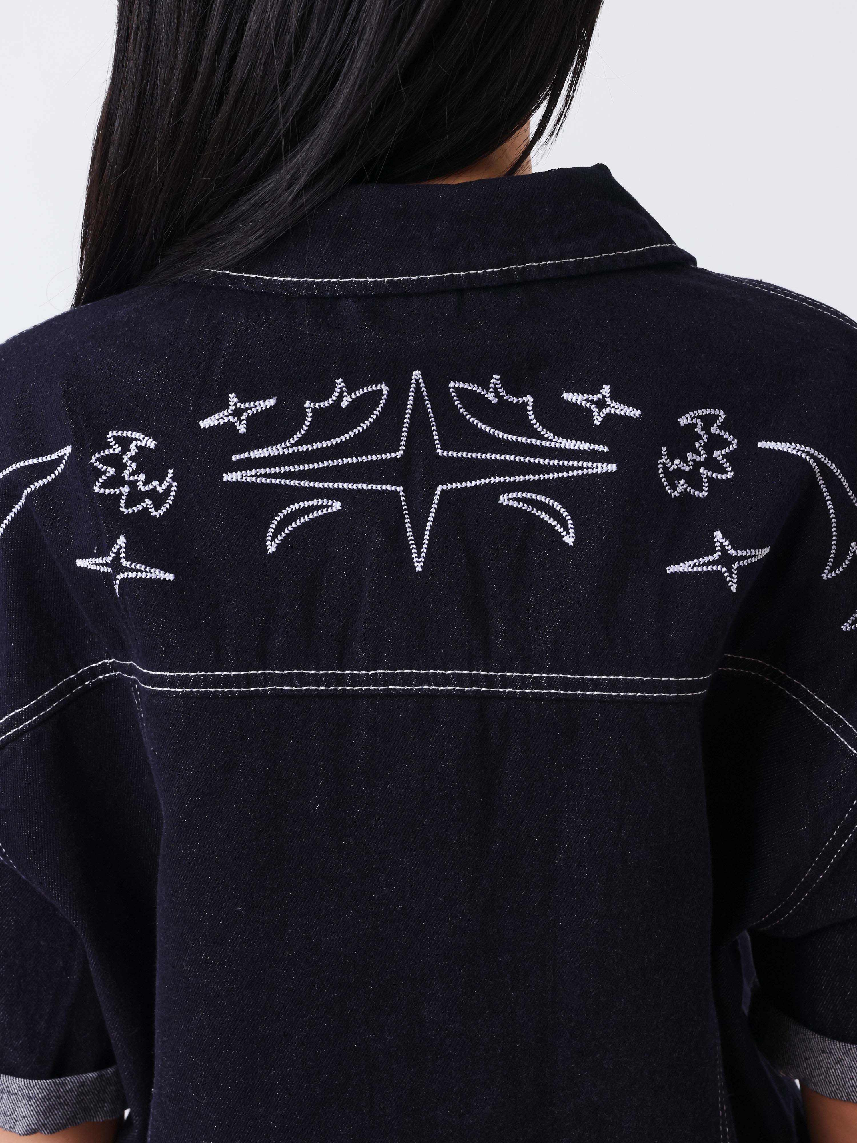 Veste courte en denim Cow - Image 9