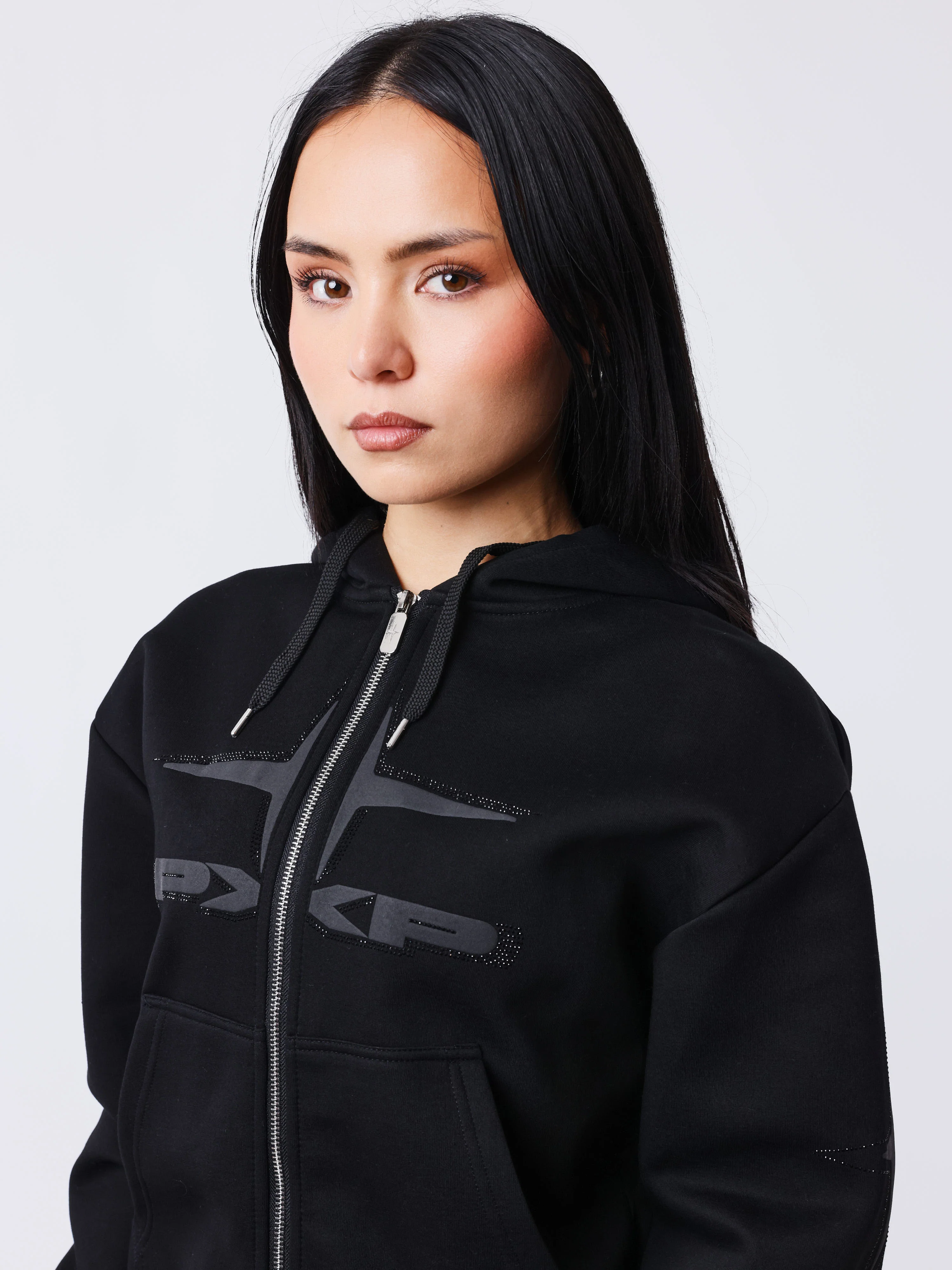 Sweat à capuche zippé Strassy - Image 3