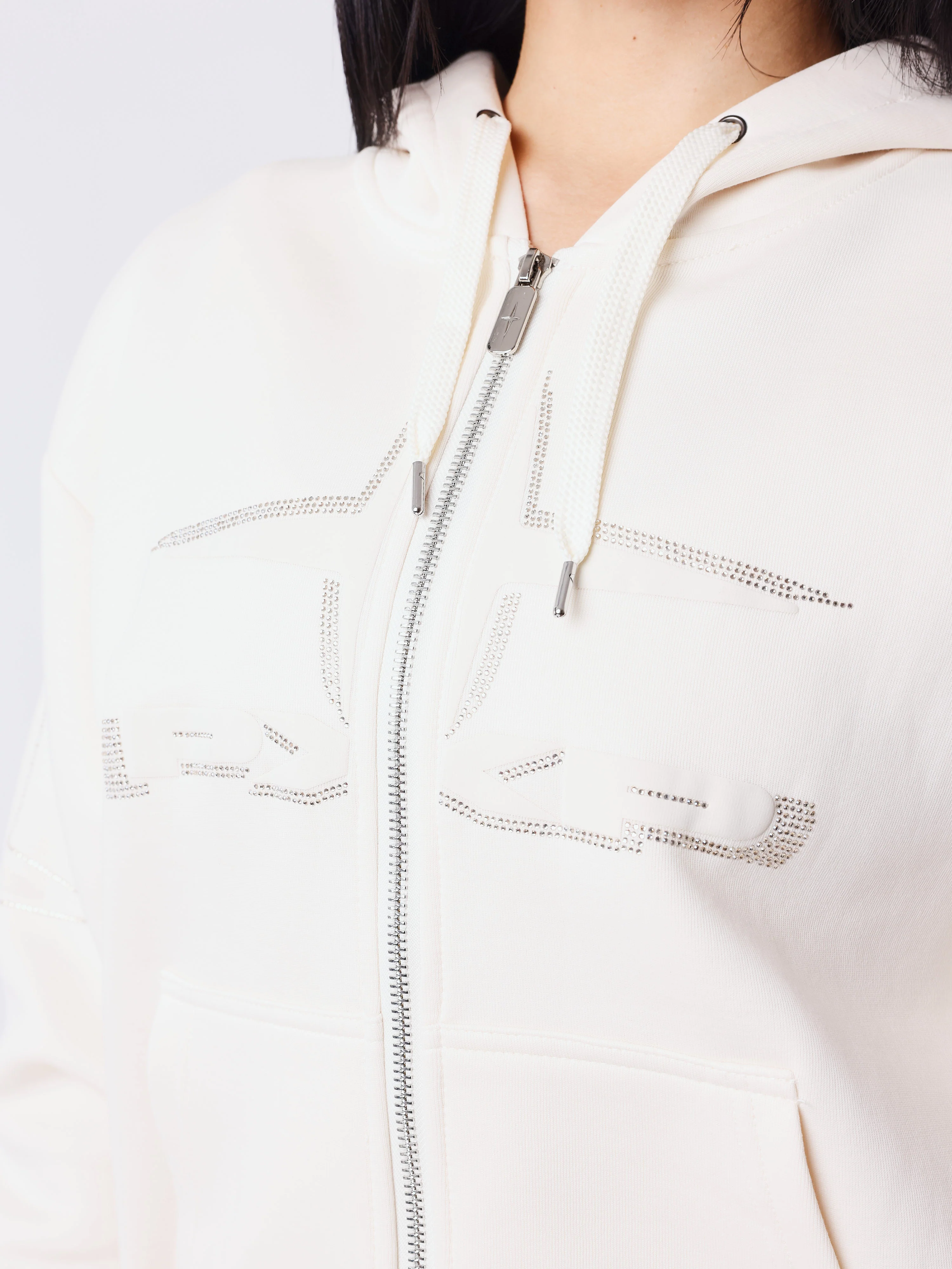 Sweat à capuche zippé Strassy - Image 4