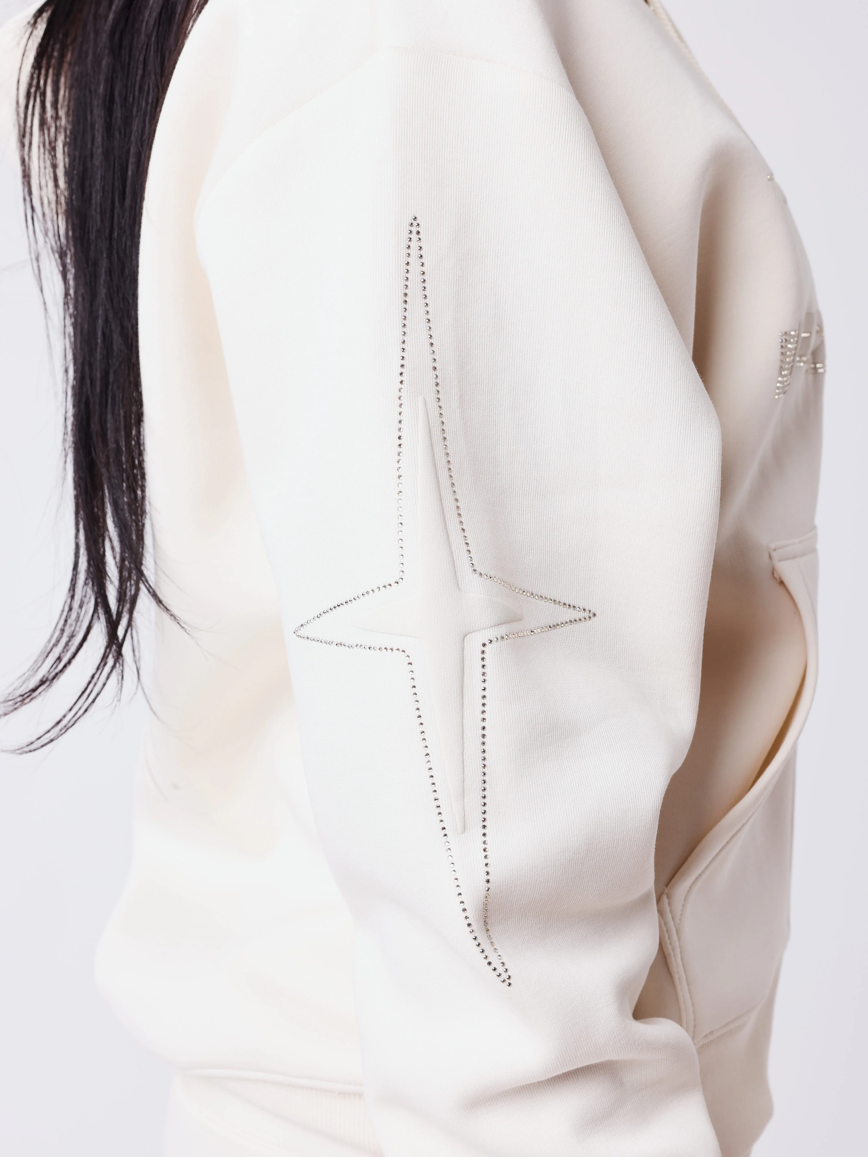 Sweat à capuche zippé Strassy - Image 6