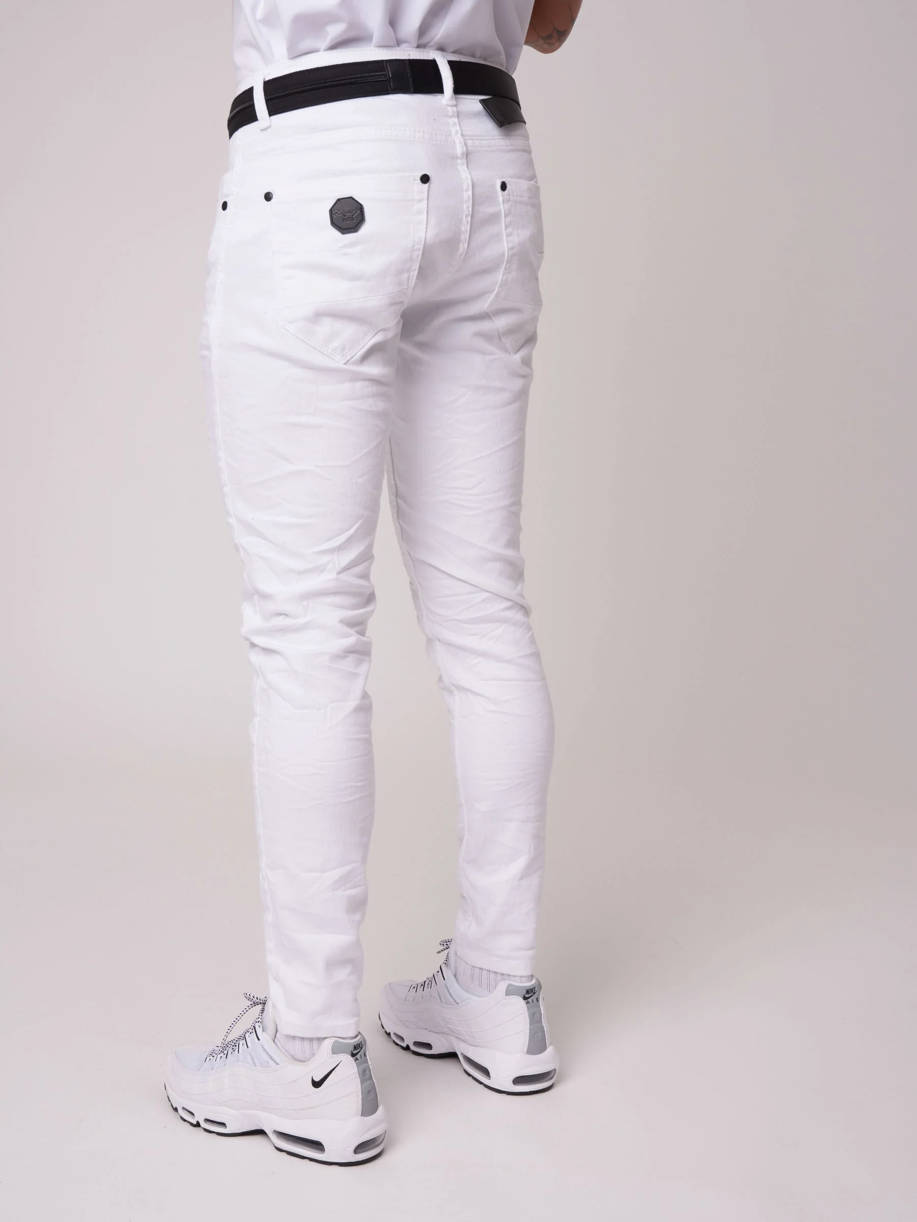 Jean Skinny effet usé avec trous - Image 4