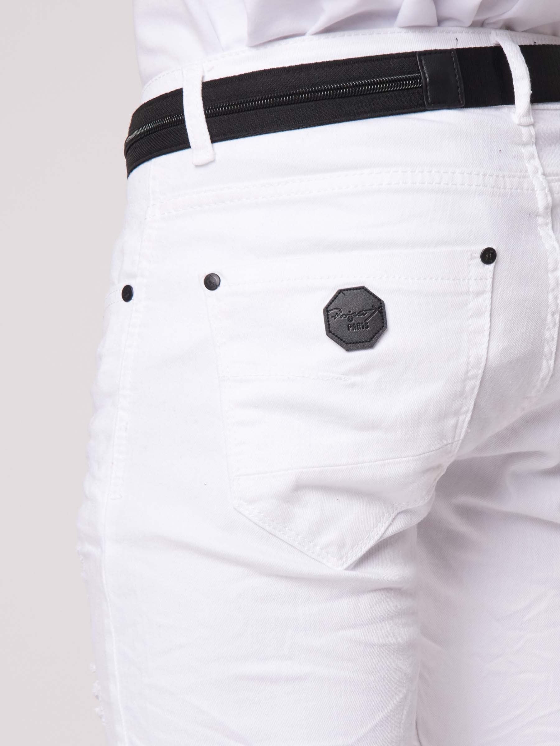 Jean Skinny effet usé avec trous - Image 5