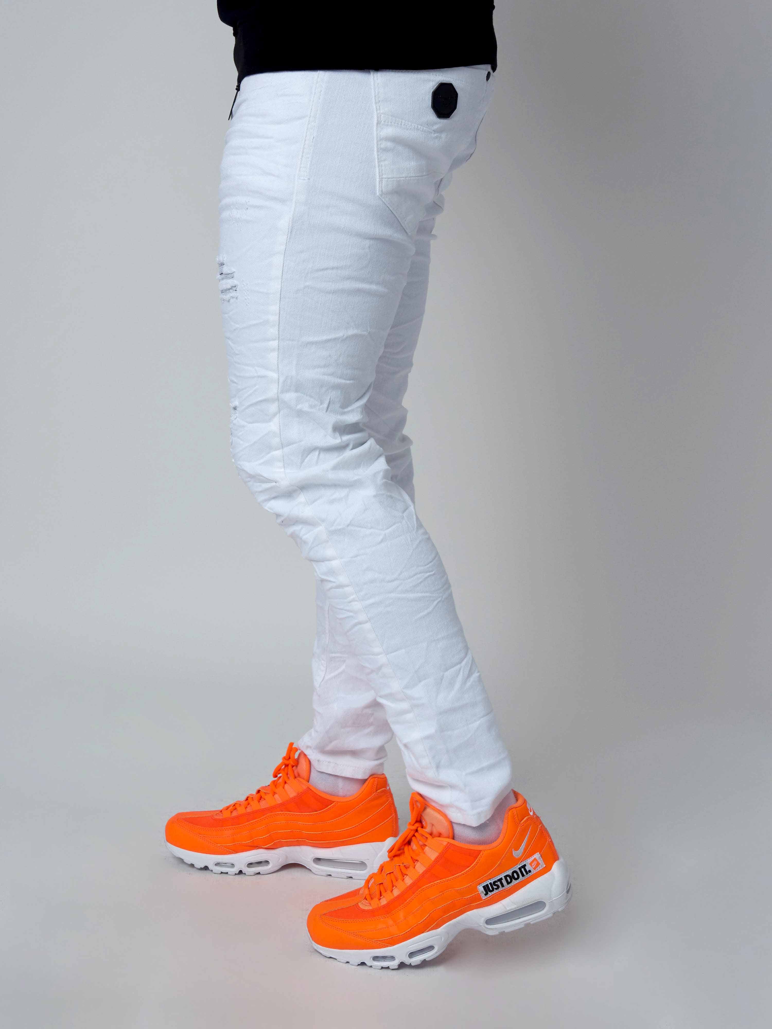 Jean Skinny effet usé avec trous - Image 6