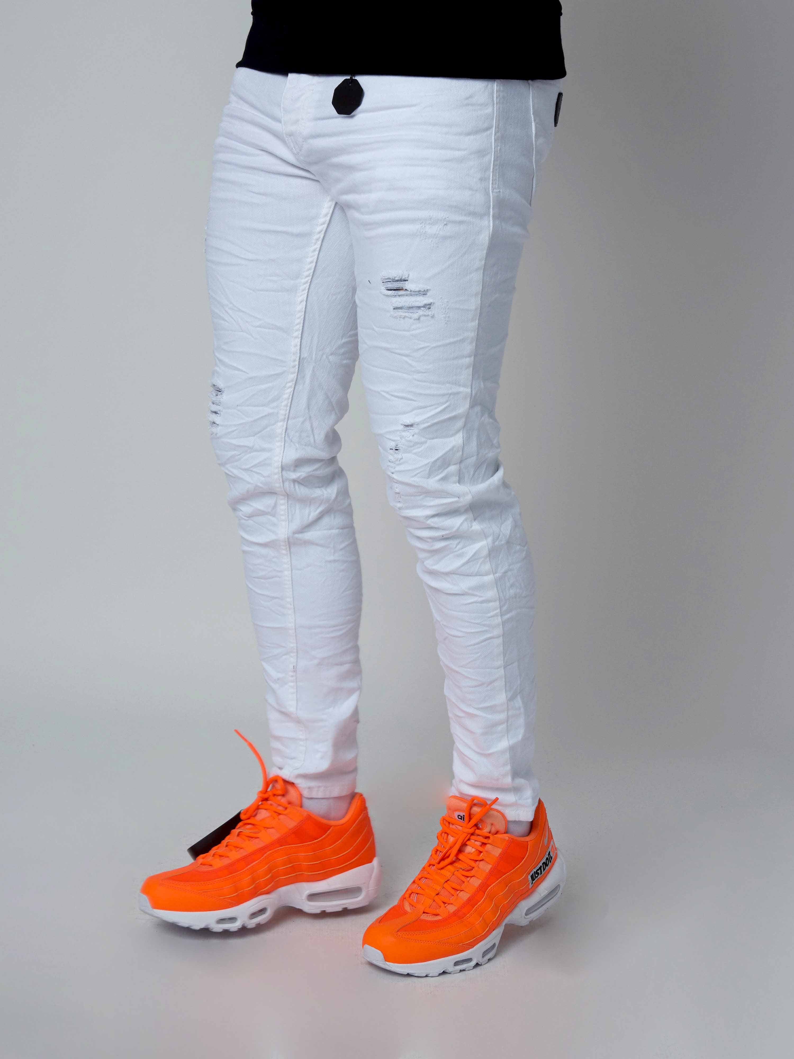 Jean Skinny effet usé avec trous - Image 7