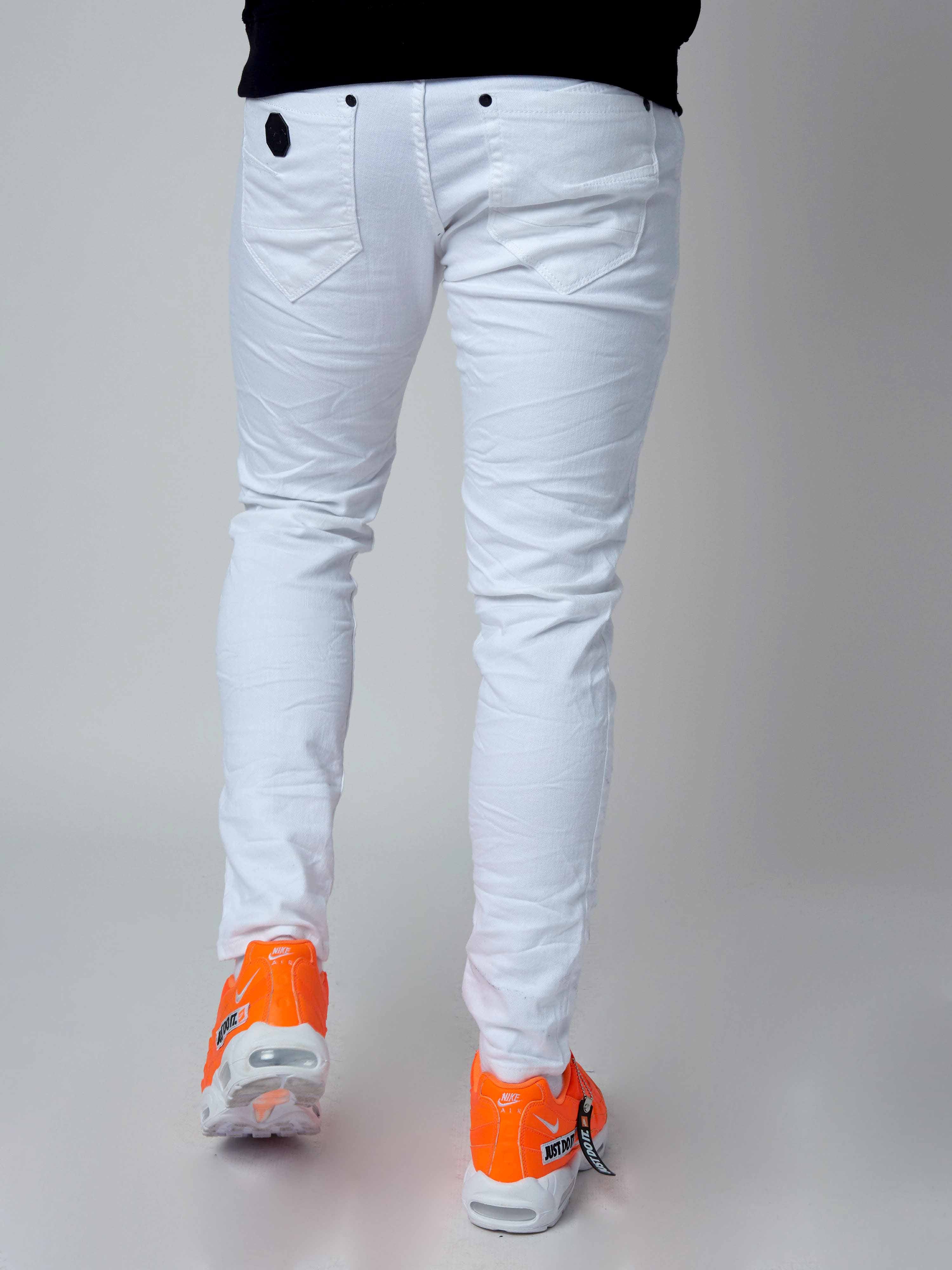 Jean Skinny effet usé avec trous - Image 8