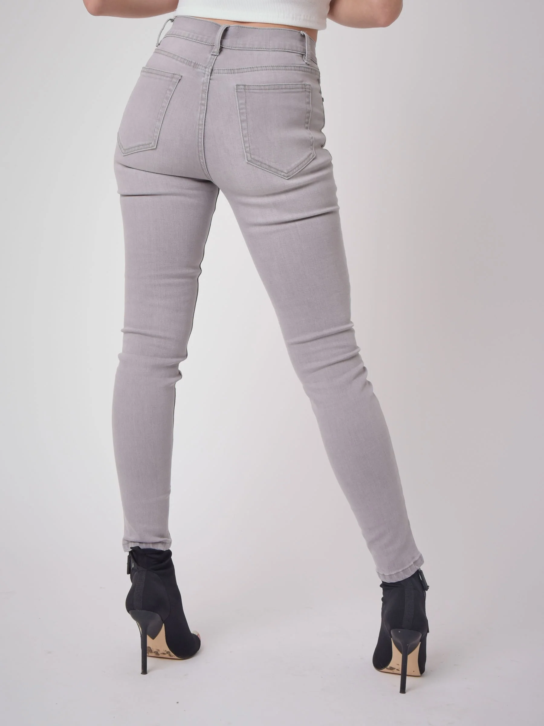 Jean Skinny fit étiquette logo - Image 3