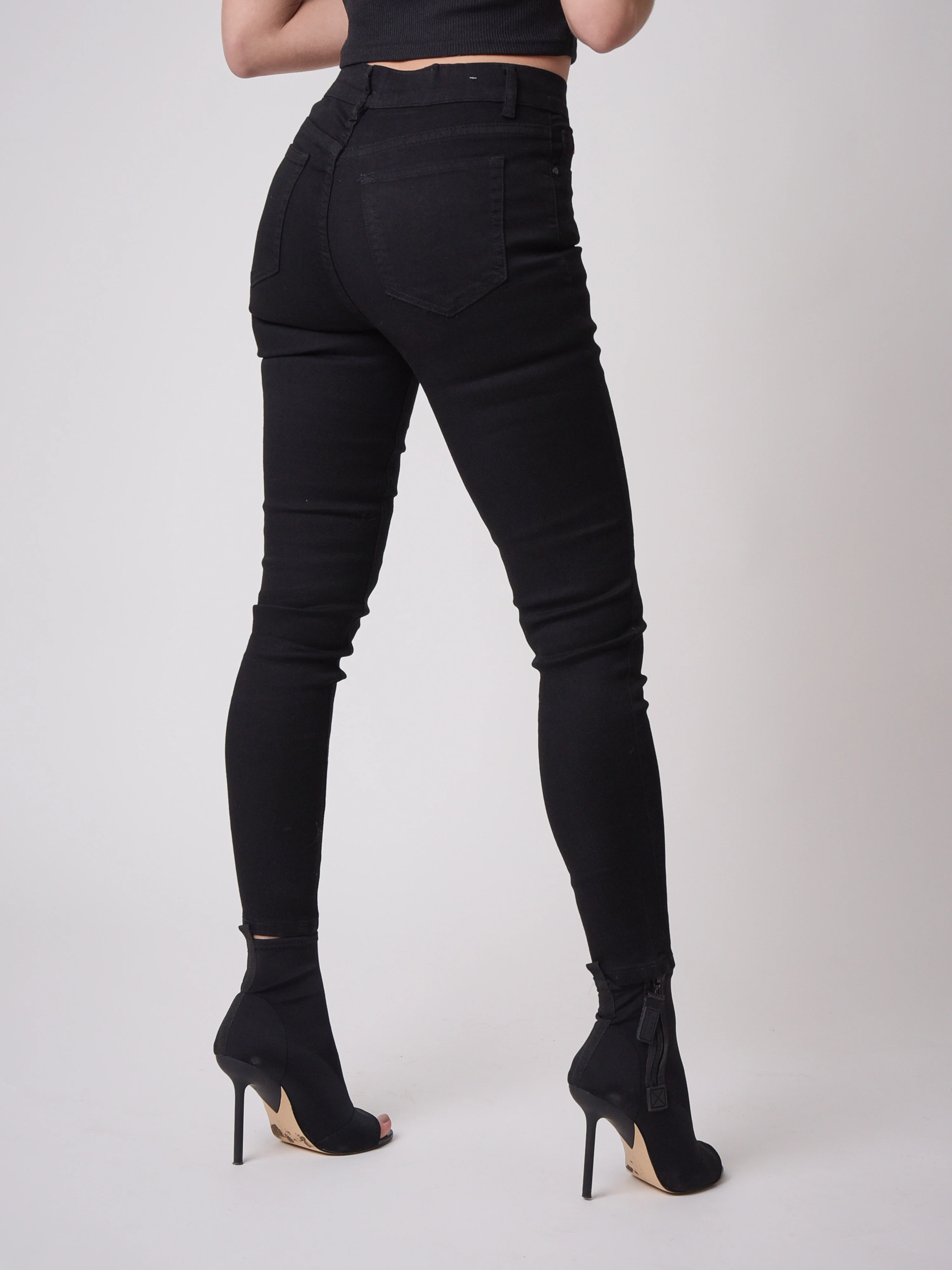 Jean Skinny fit étiquette logo - Image 3