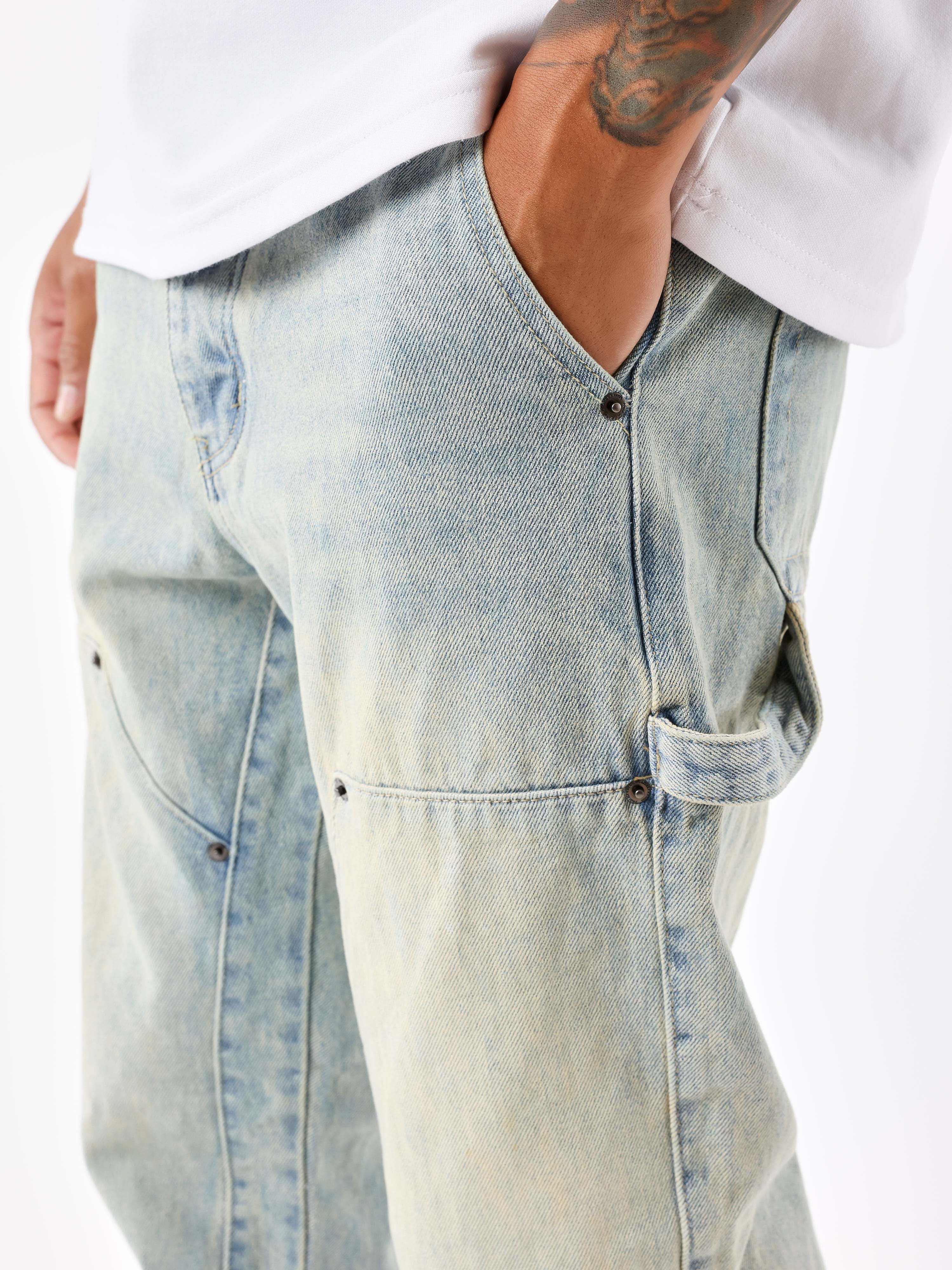 Jeans ample à détails charpentier - Image 5