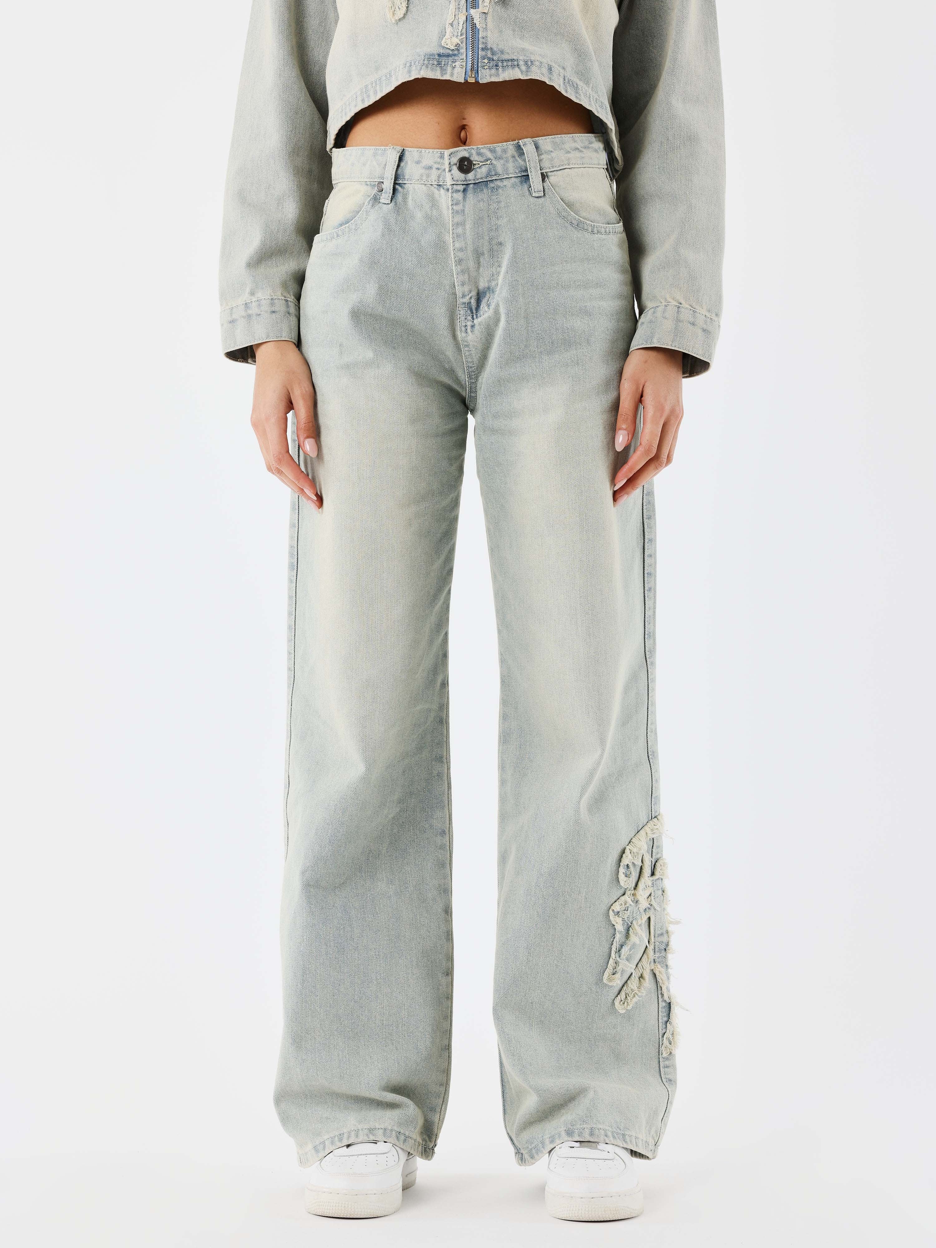 Jeans ample délavé - Image 2